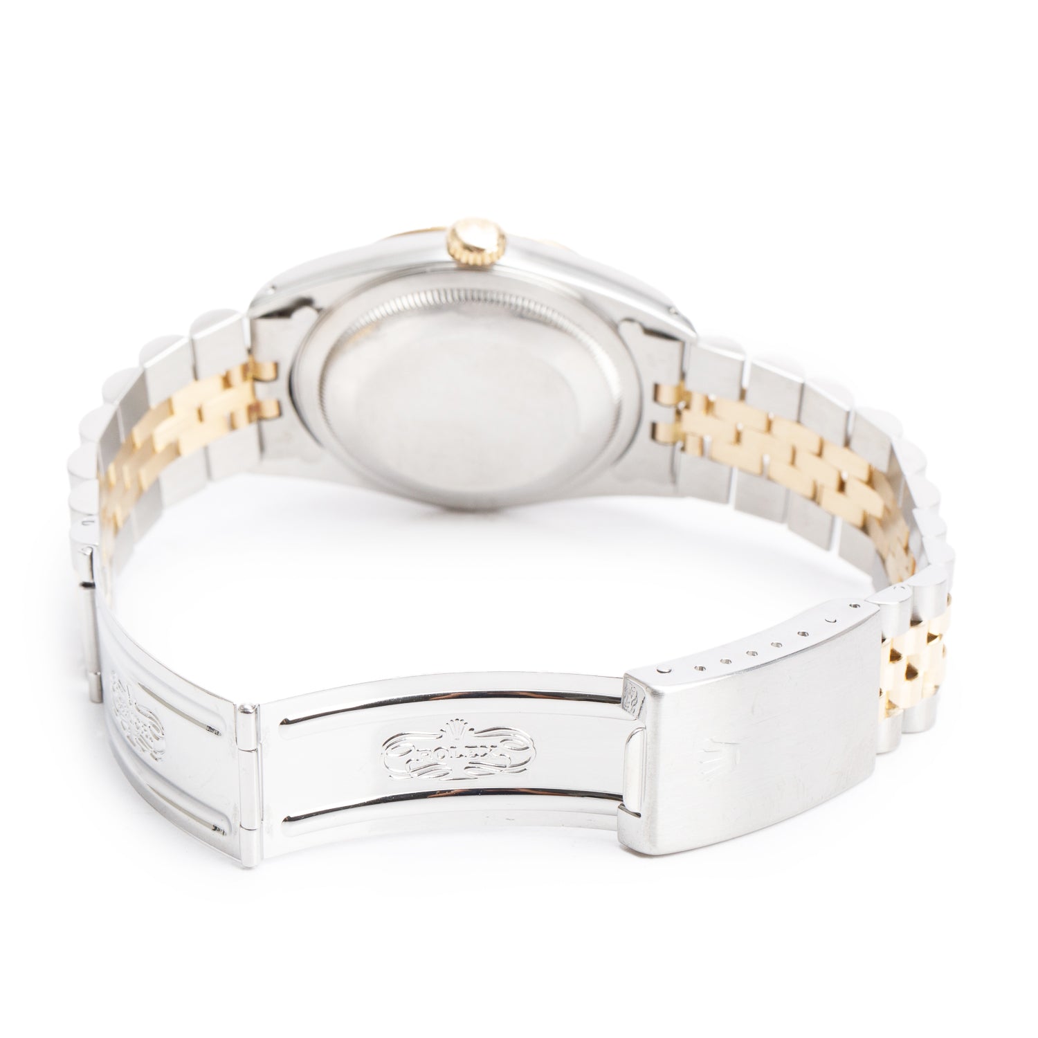 Rolex Stainless Steel & 18k Yellow Gold Diamond Dial Datejust 36 MM Watch 16233