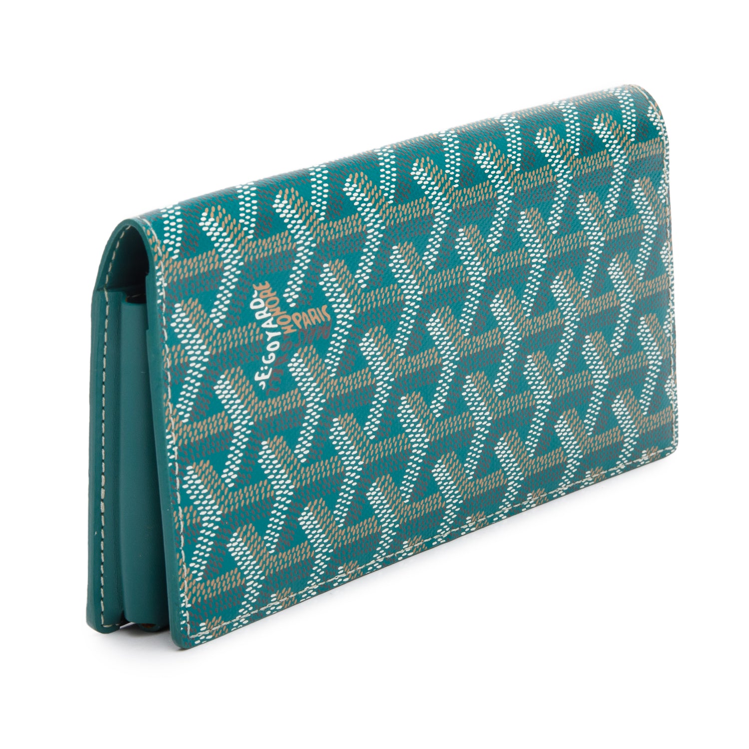 Goyard 2023 Green Goyardine Continental Wallet w/ Boz