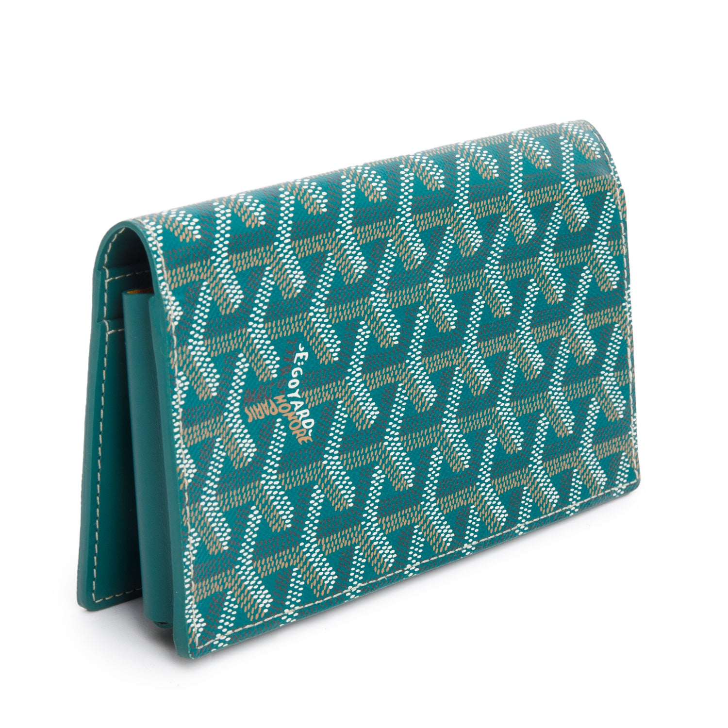 Goyard 2023 Green Goyardine Continental Wallet w/ Boz