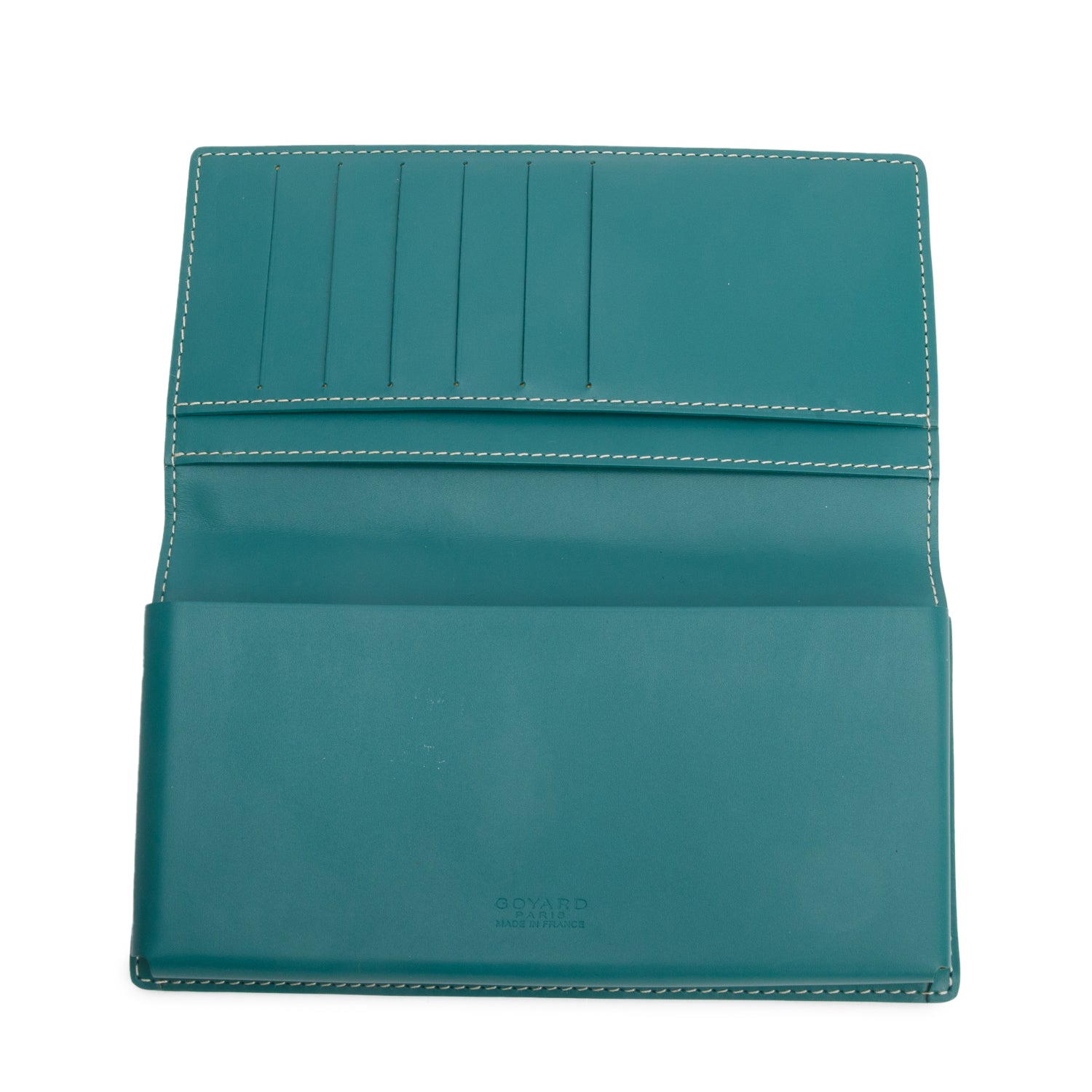 Goyard 2023 Green Goyardine Continental Wallet w/ Boz