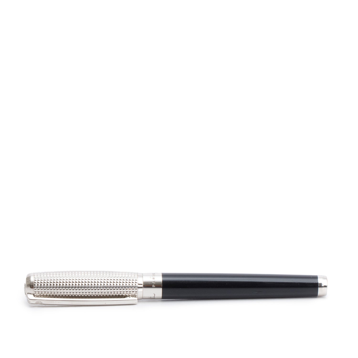 Dupont Palladium Plated Black Resin Rollerball Pen
