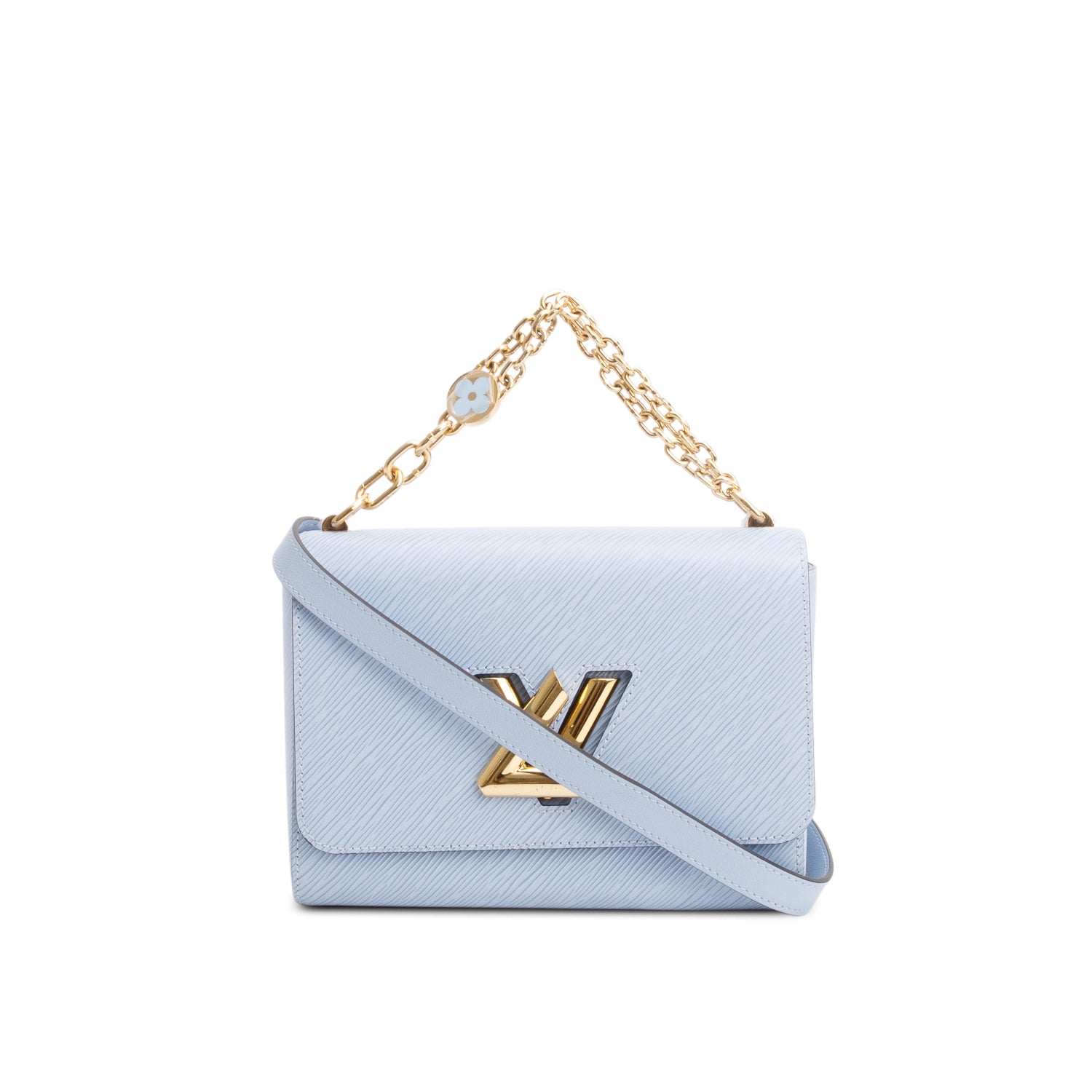 Louis Vuitton Blue Epi Leather Twist MM Bag