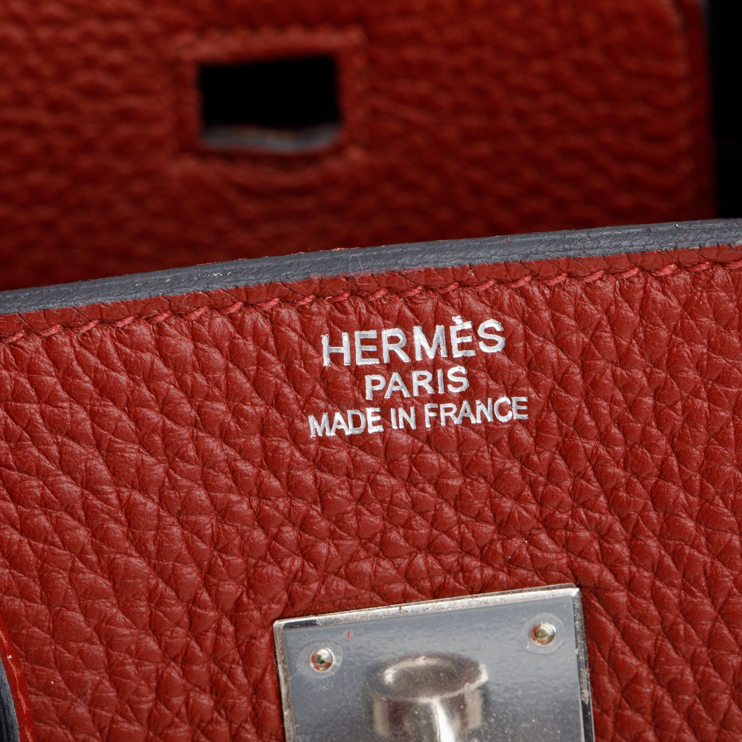 Hermes Rouge H Clemence Birkin 35