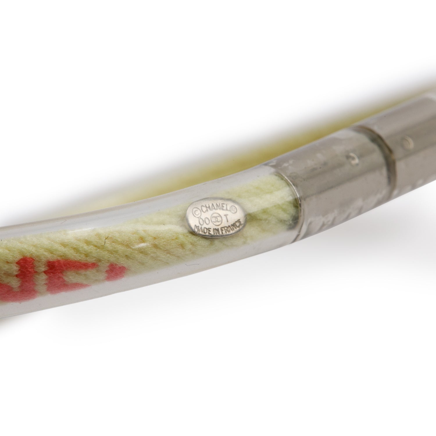 Chanel Vintage PVC Tube Bracelet