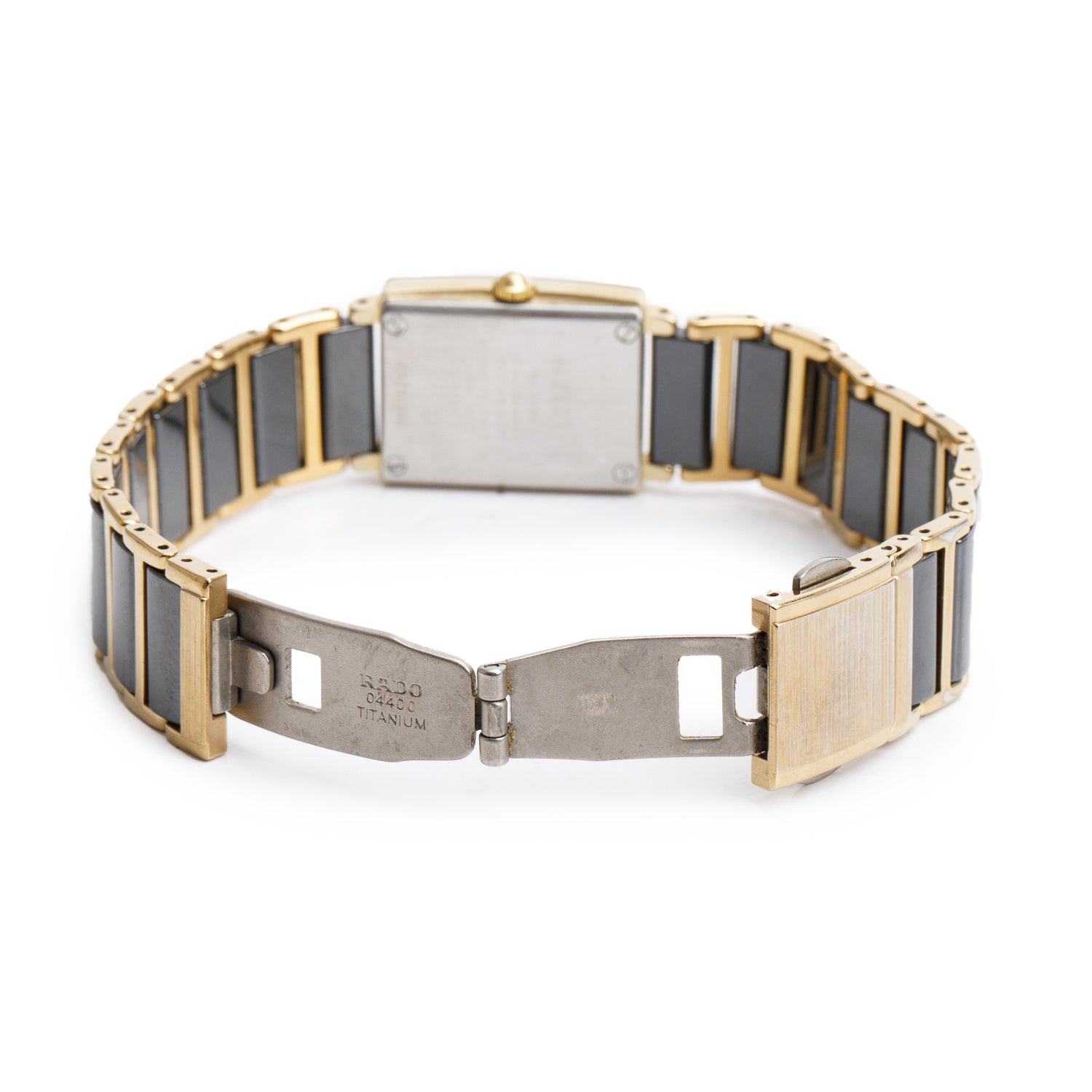 Rado Two-Tone Stainless Steel, Titanium & Black Ceramic Diastar Jubile Quartz Watch