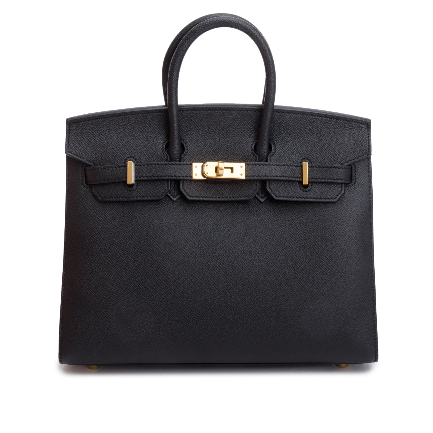 Hermes 2023 Noir Epsom Birkin Sellier 25 w/ Box