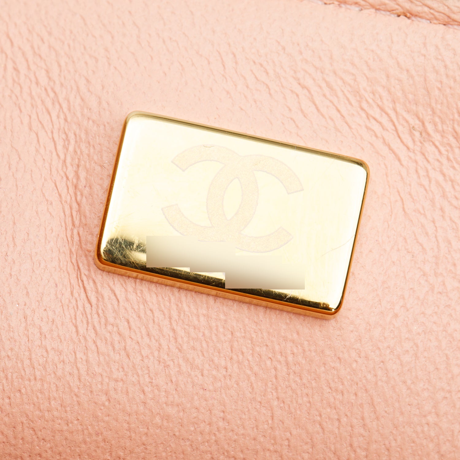 Chanel 2022 Peach Quilted Lambskin Leather Classic Square Mini Flap Bag w/Box & Receipt