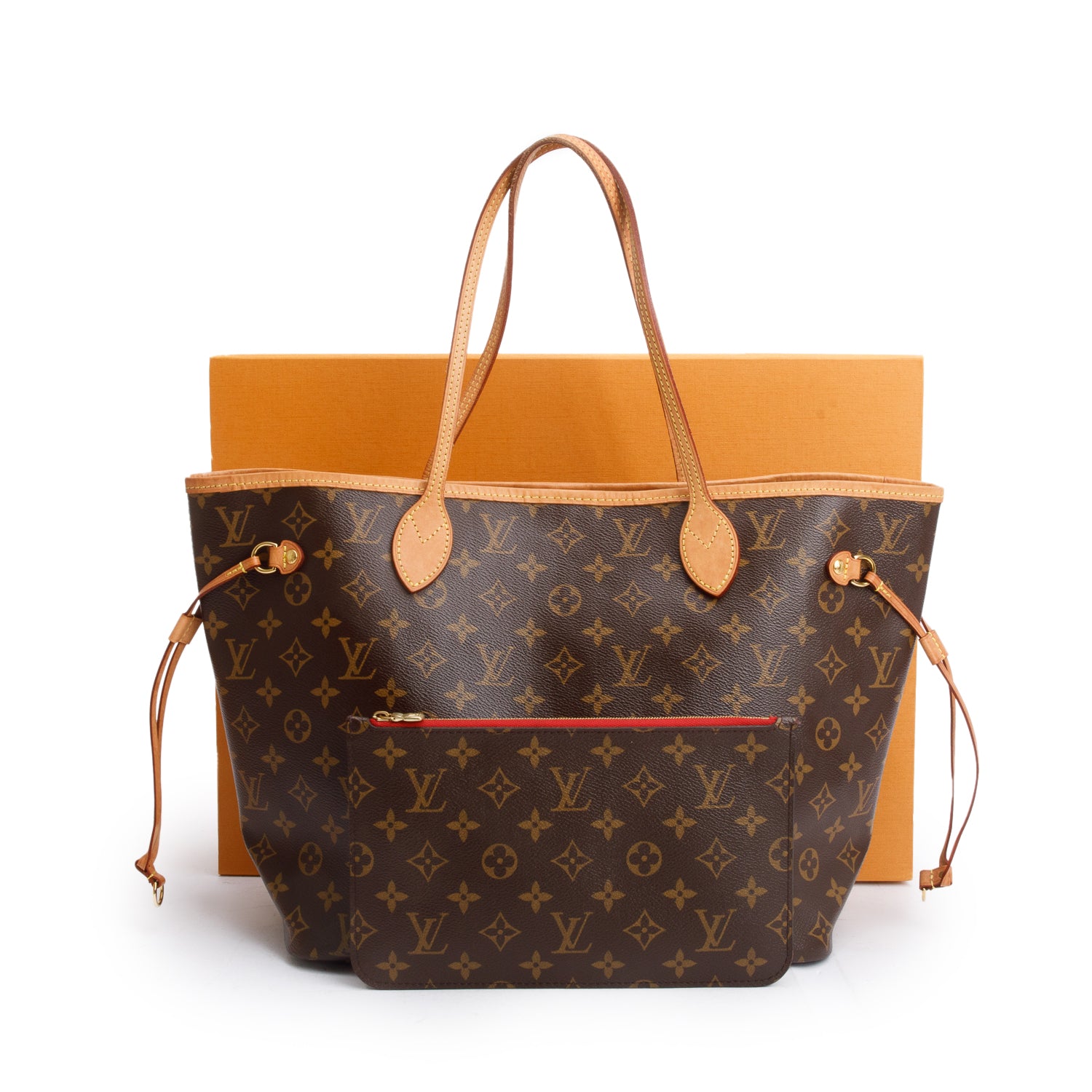 Louis Vuitton Monogram Neverfull MM w/ Pouch w/ Box & Receipt