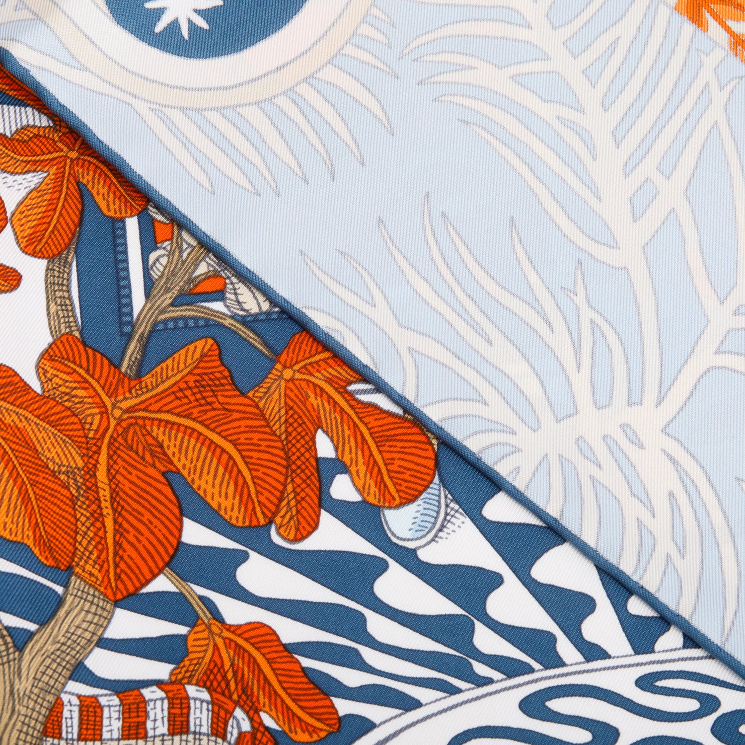 Hermes Blue/Multicolor 'La Danse Des Amazones' Silk Scarf 90 w/ Box