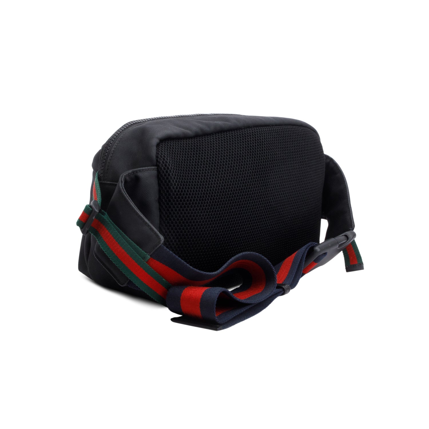 Gucci Black Techno Canvas Web Belt Bag