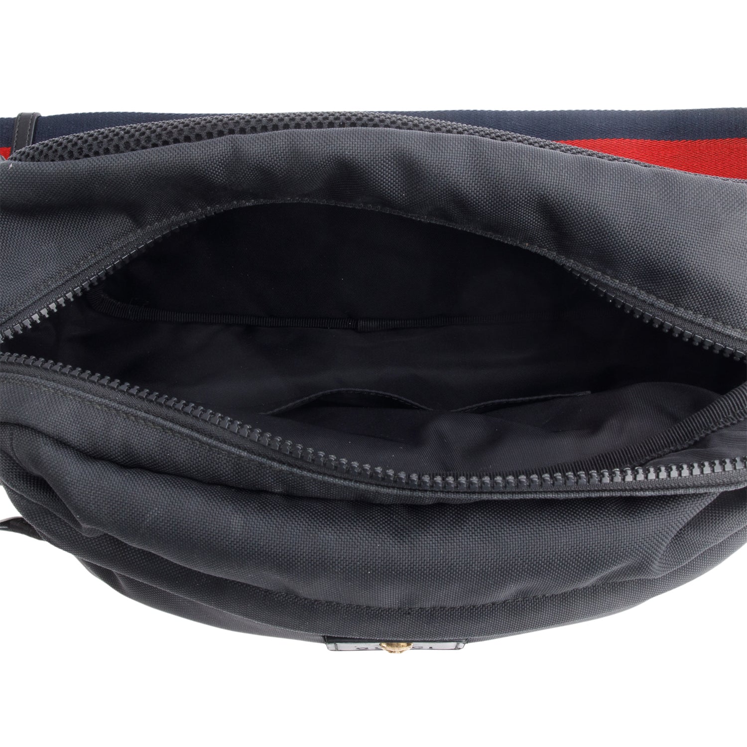 Gucci Black Techno Canvas Web Belt Bag