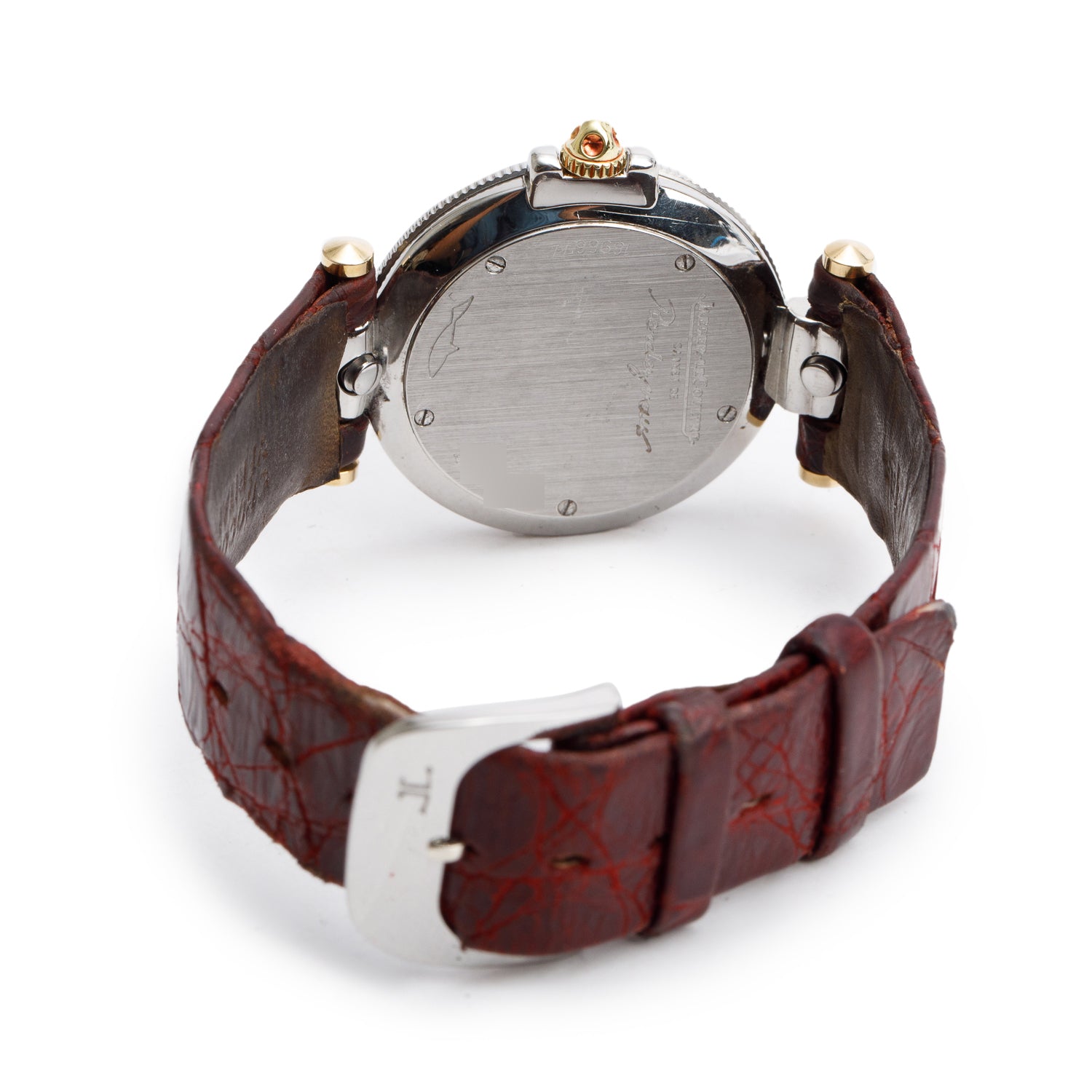 Jaeger LeCoultre Two-Tone Stainless Steel Rendez-Vous 30 MM Quartz Watch Pink Mother of Pearl Dial