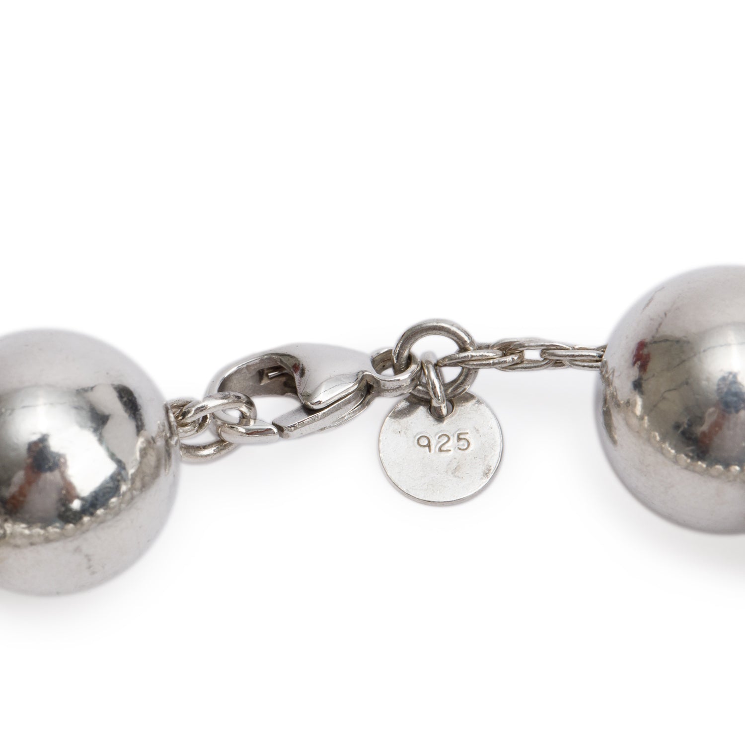 Tiffany & Co. Sterling Silver Extra Large 14 MM HardWear Ball Bracelet