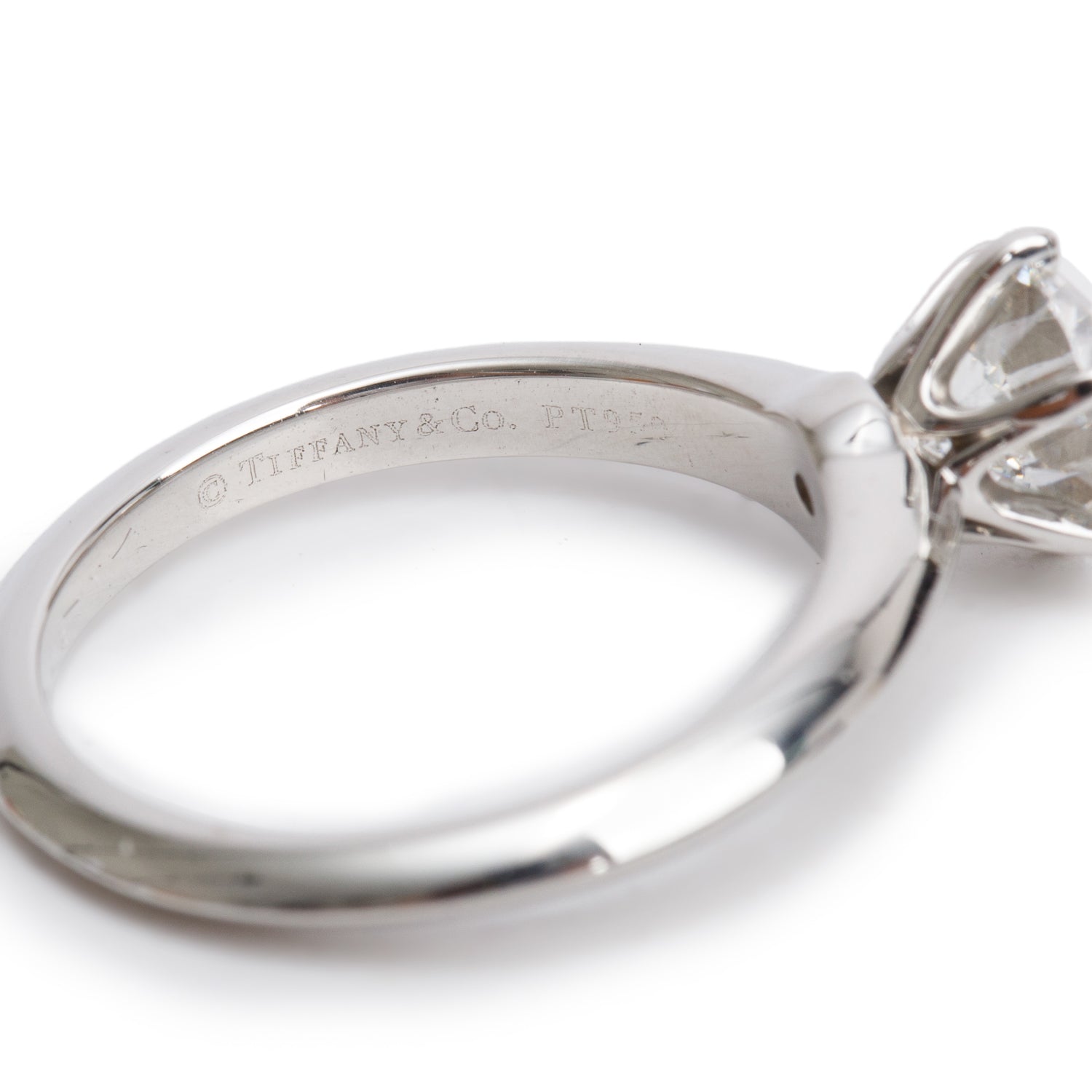 Tiffany & Co. Platinum 1.33 ct. Diamond Solitaire Engagement Ring, Size 6.75 w/ Box