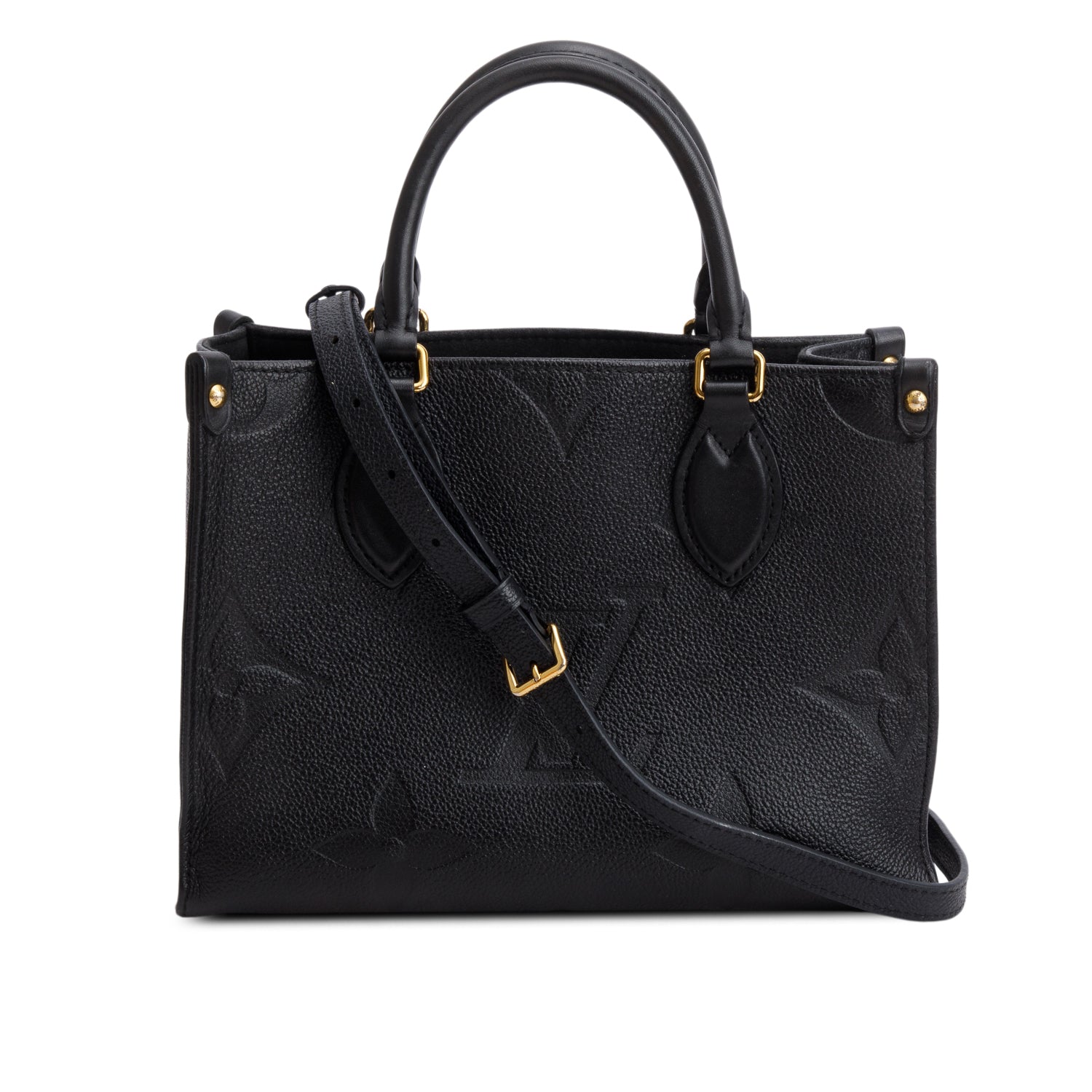 Louis Vuitton Black Empreinte Monogram OnTheGo PM w/ Strap, Box, Receipt