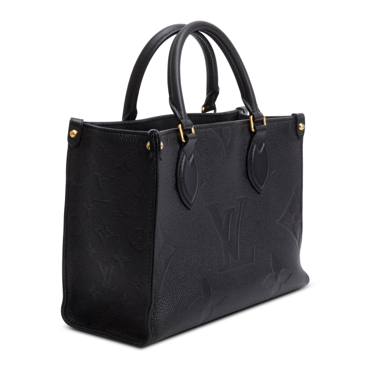 Louis Vuitton Black Empreinte Monogram OnTheGo PM w/ Strap, Box, Receipt