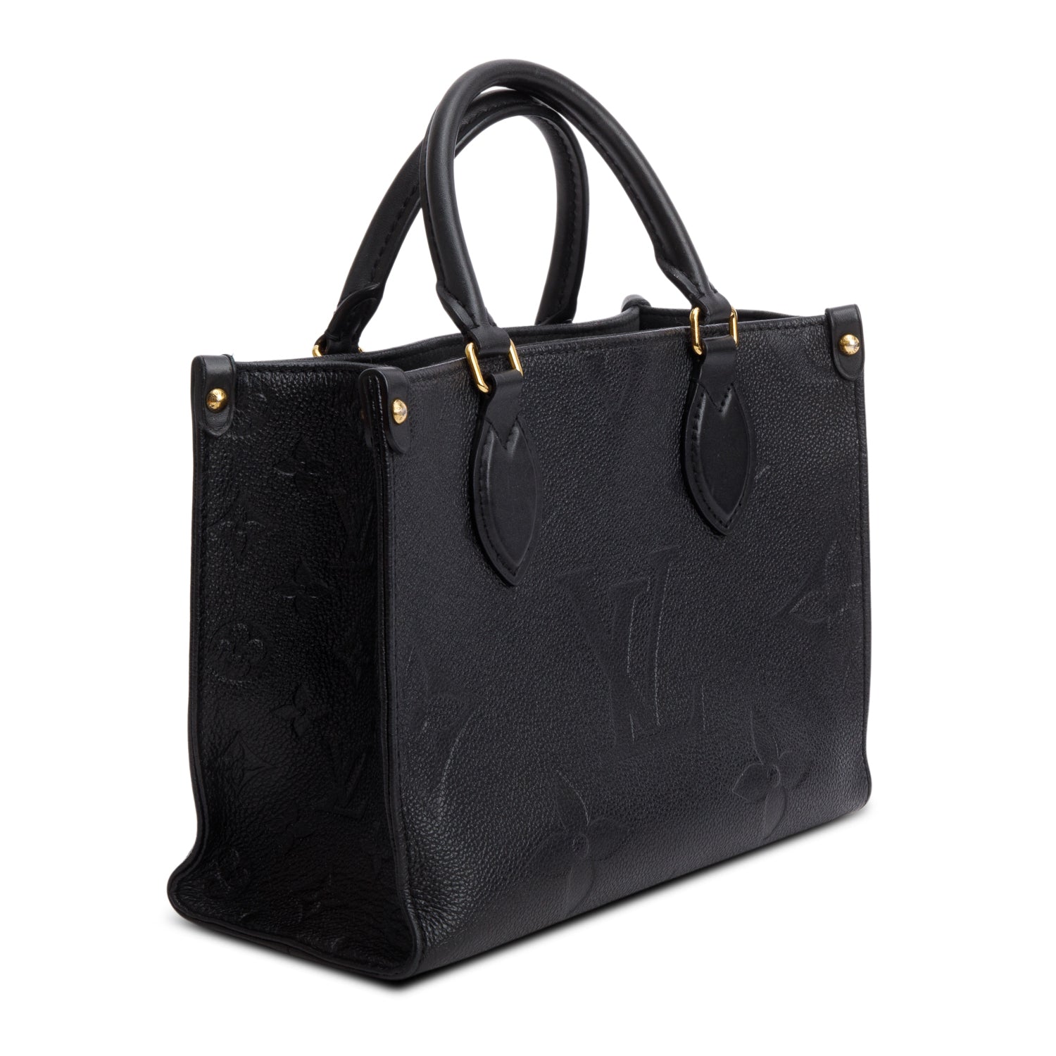 Louis Vuitton Black Empreinte Monogram OnTheGo PM w/ Strap, Box, Receipt