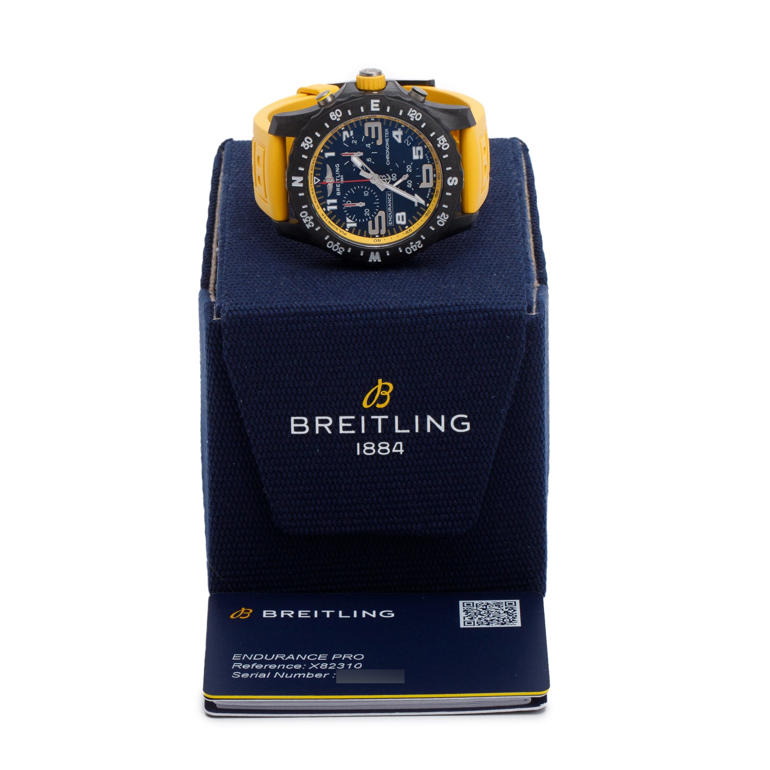Breitling Breitlight Black Polymer Endurance Pro 44MM Watch Yellow X82310 w/ Box & Papers