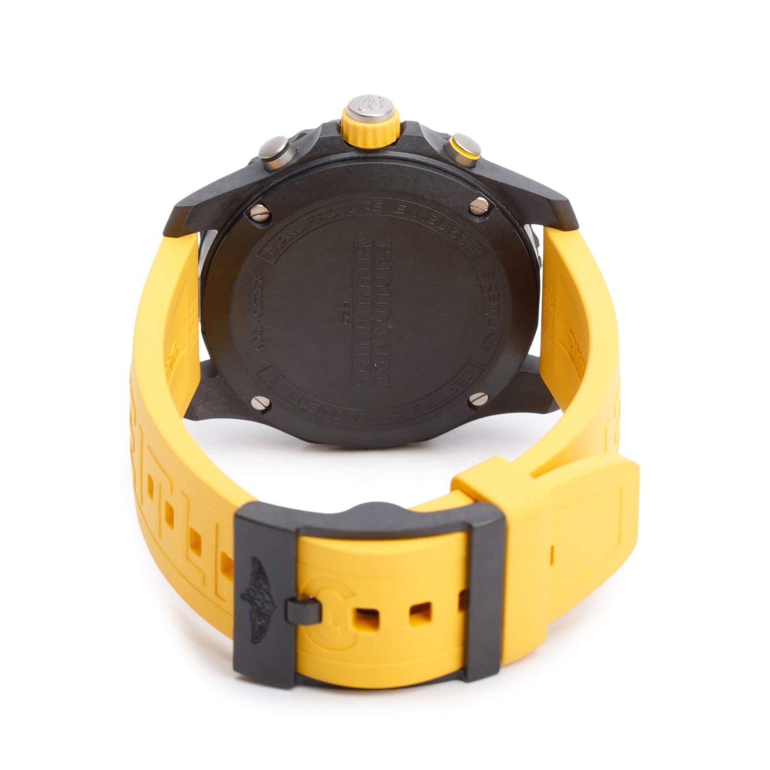 Breitling Breitlight Black Polymer Endurance Pro 44MM Watch Yellow X82310 w/ Box & Papers