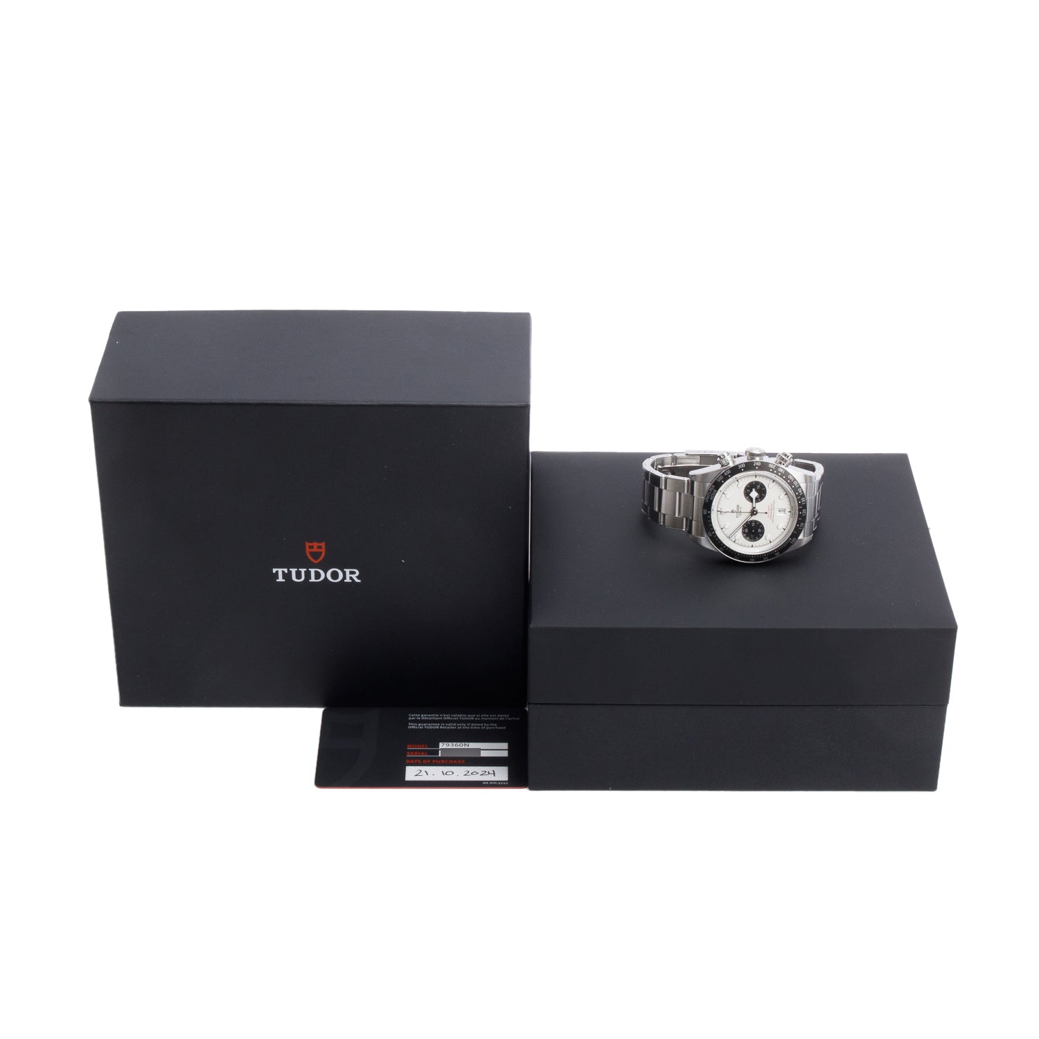 Tudor 2024 Stainless Steel Black Bay 'Panda' Chrono 41 MM Automatic Watch 79360N w/ Box & Papers