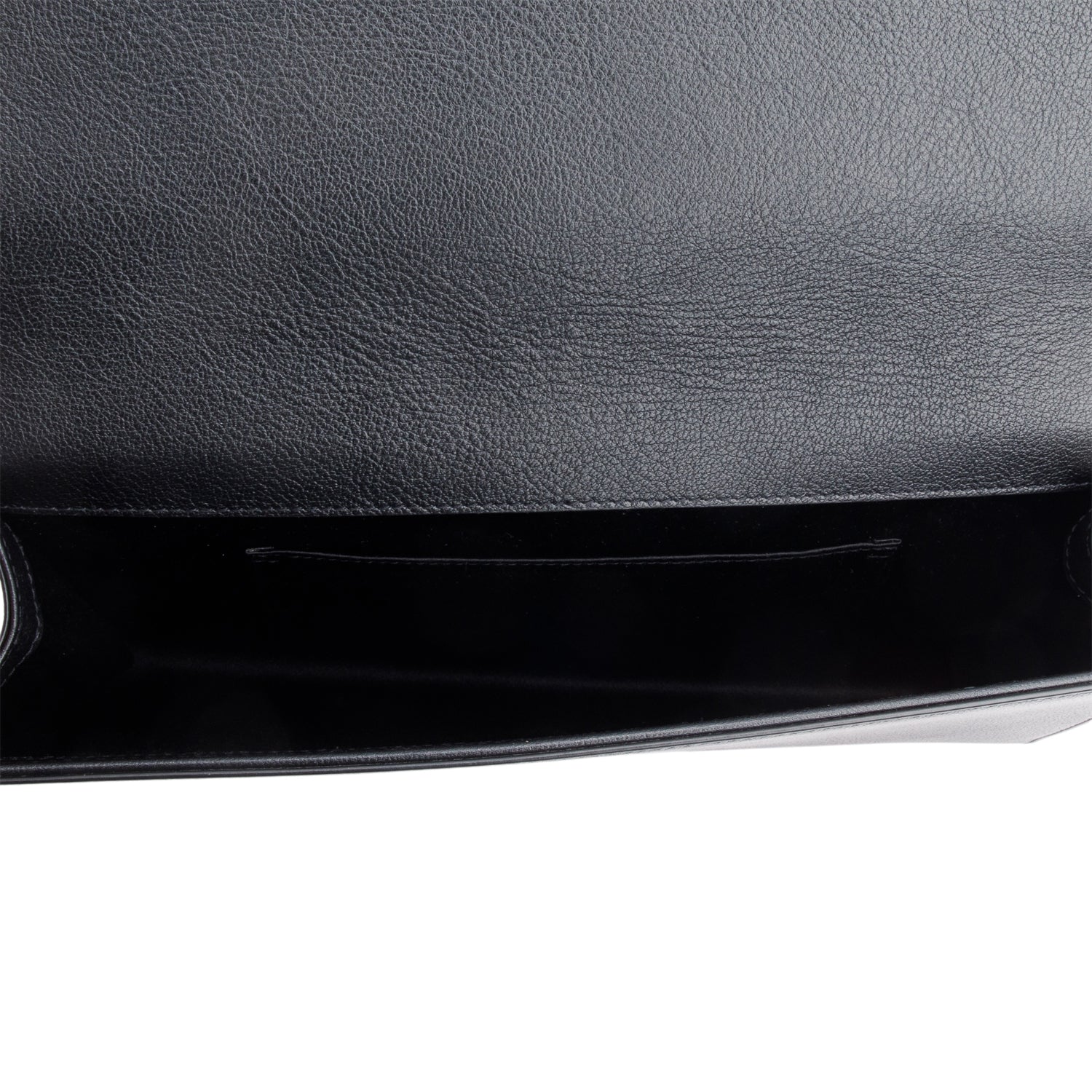 Saint Laurent Black Leather Large Belle de Jour Clutch