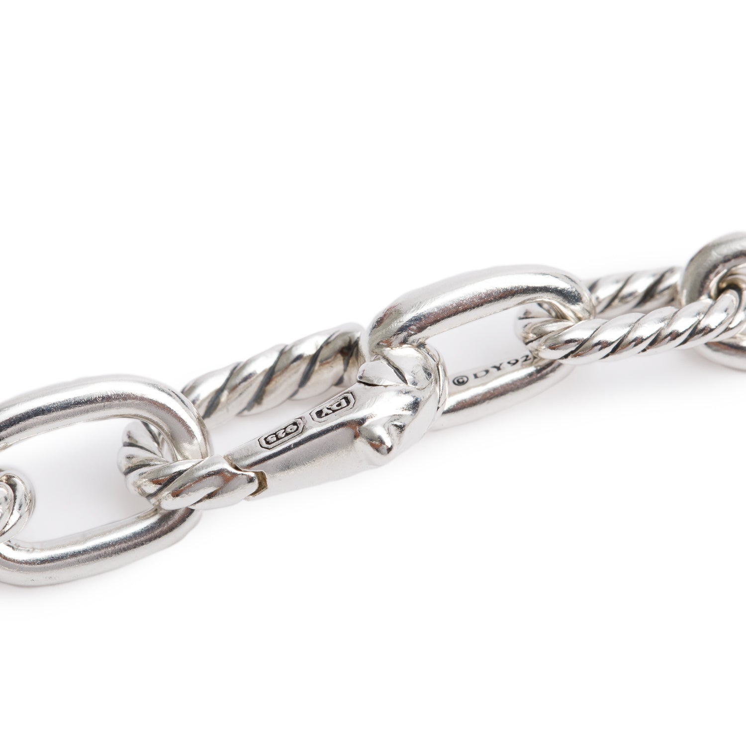 David Yurman Sterling Silver 6 MM Madison Chain Bracelet