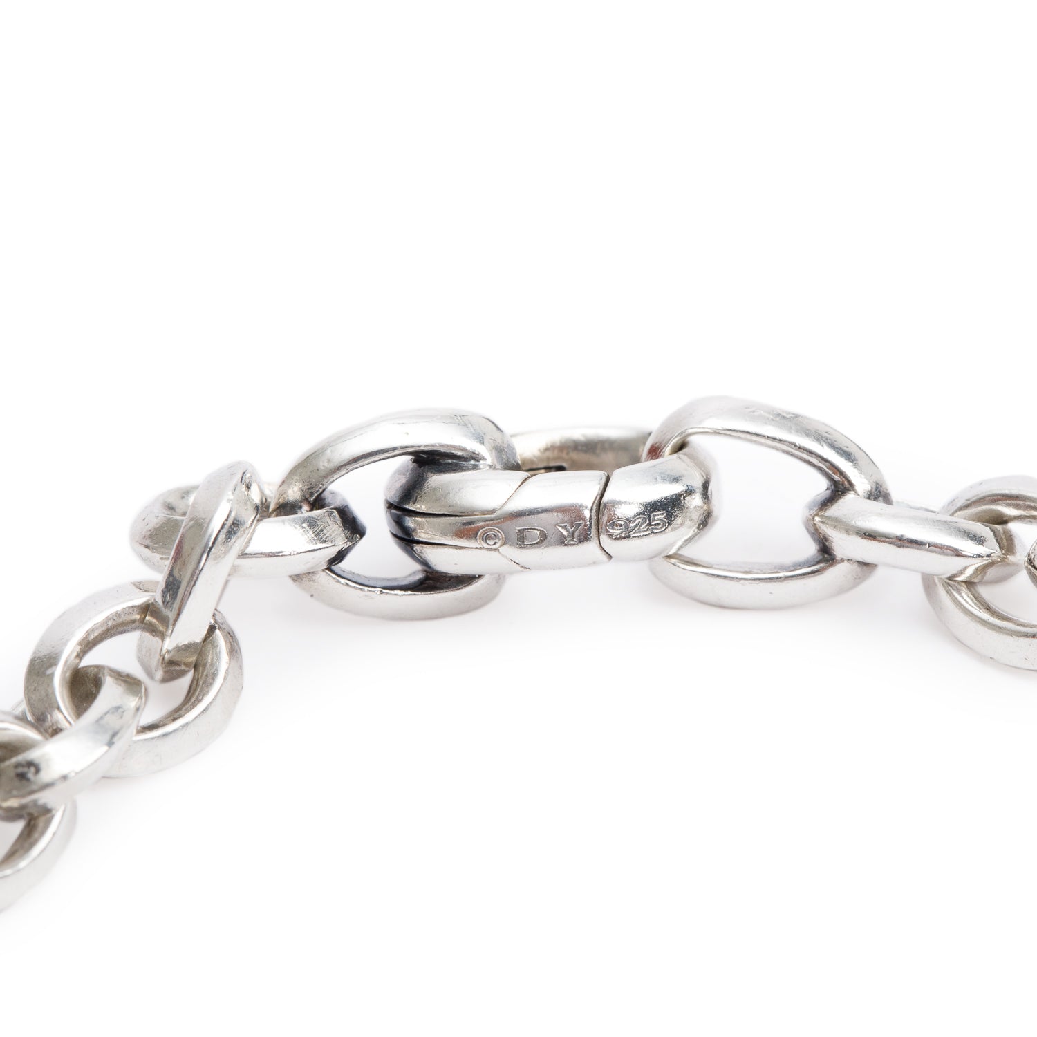 David Yurman Sterling Silver Oval Link Bracelet