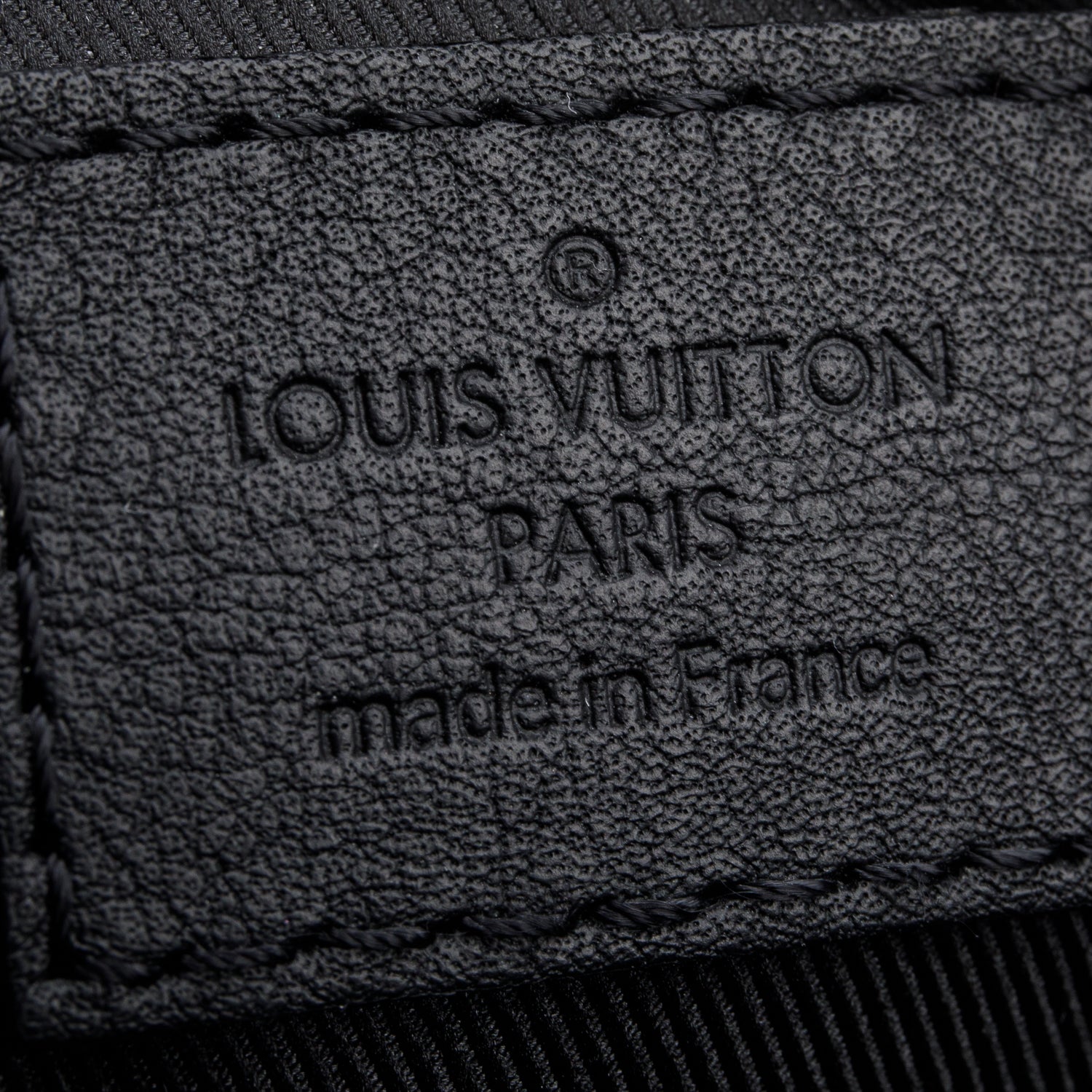 Louis Vuitton Black Monogram Shadow Embossed Calfskin Leather Trio Messenger Bag
