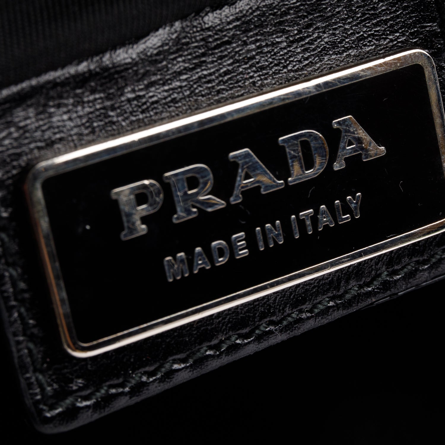 Prada Black Tessuto Nylon Vela Flat Messenger Bag