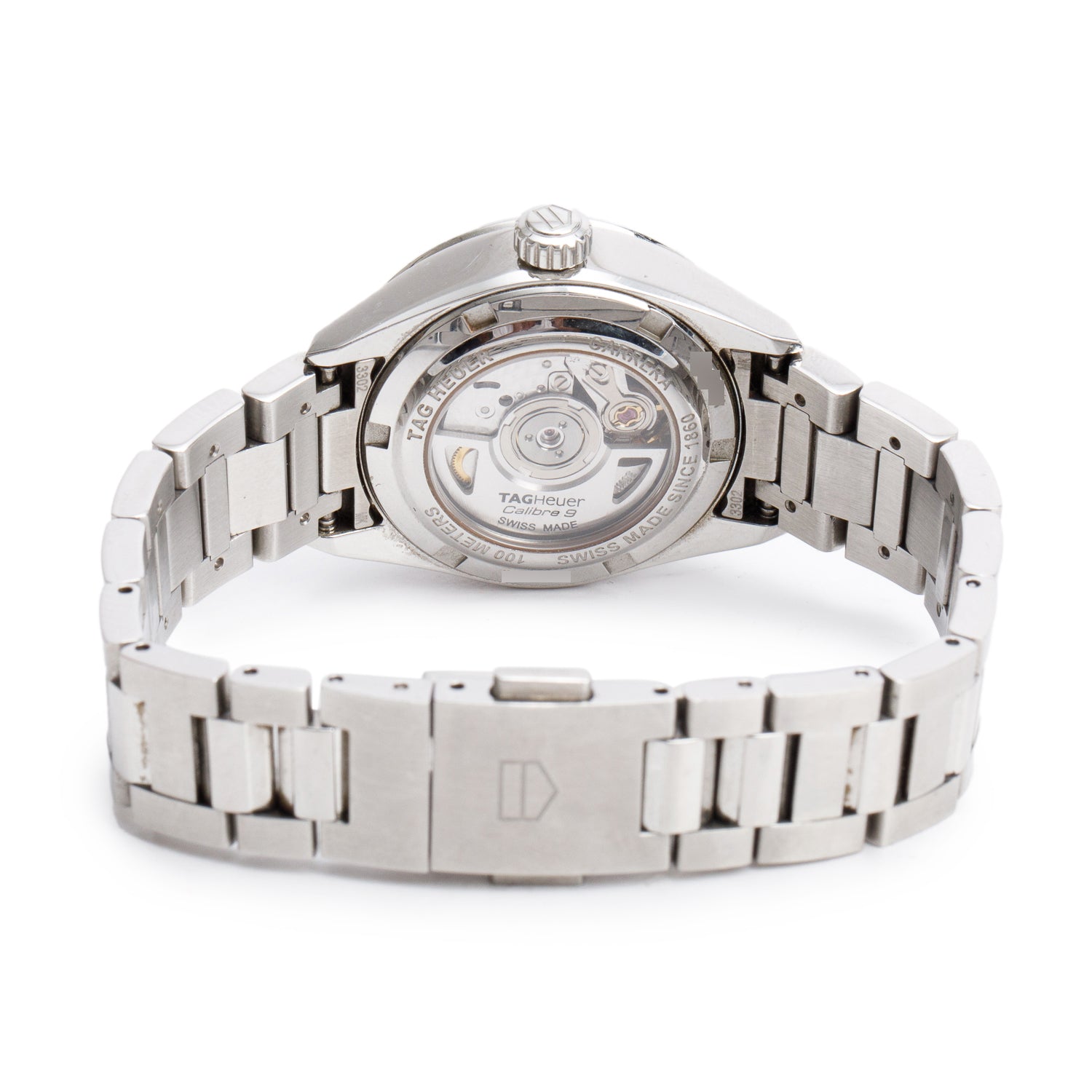 Tag Heuer 2022 Stainless Steel Carrera Date 29 MM Automatic Watch Mother of Pearl Dial WBN2410 w/ Box & Papers