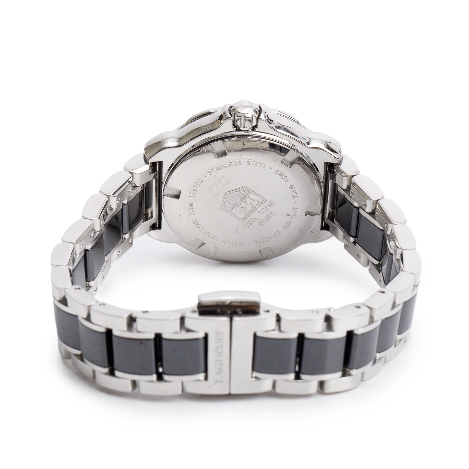 Tag Heuer Stainless Steel & Black Ceramic Formula 1 32 MM Quartz Watch Black Diamond Dial WAH1314 w/ Box & Papers
