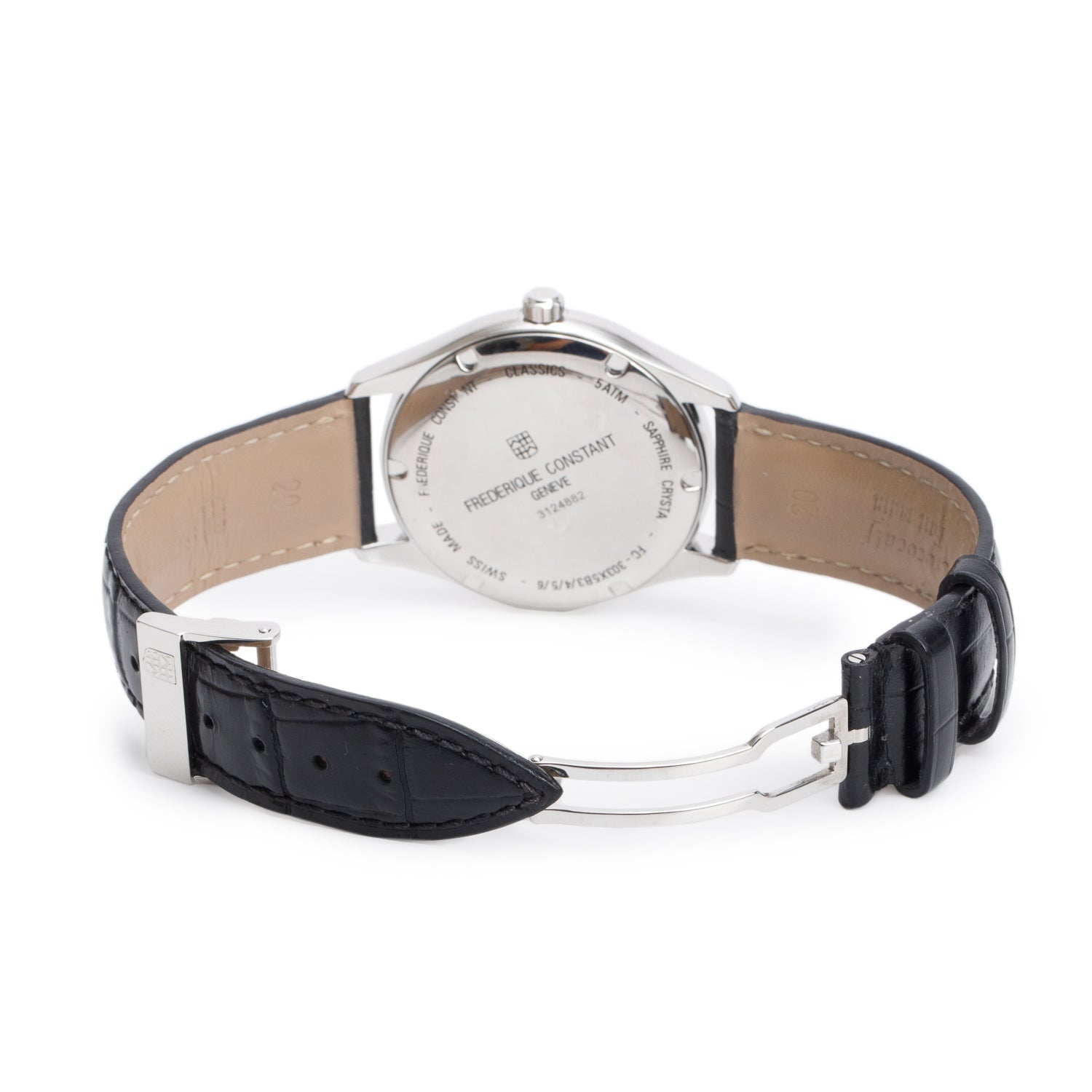 Frederique Constant Stainless Steel Classic 40 MM Automatic Watch Silver Dial w/ Box & Papers