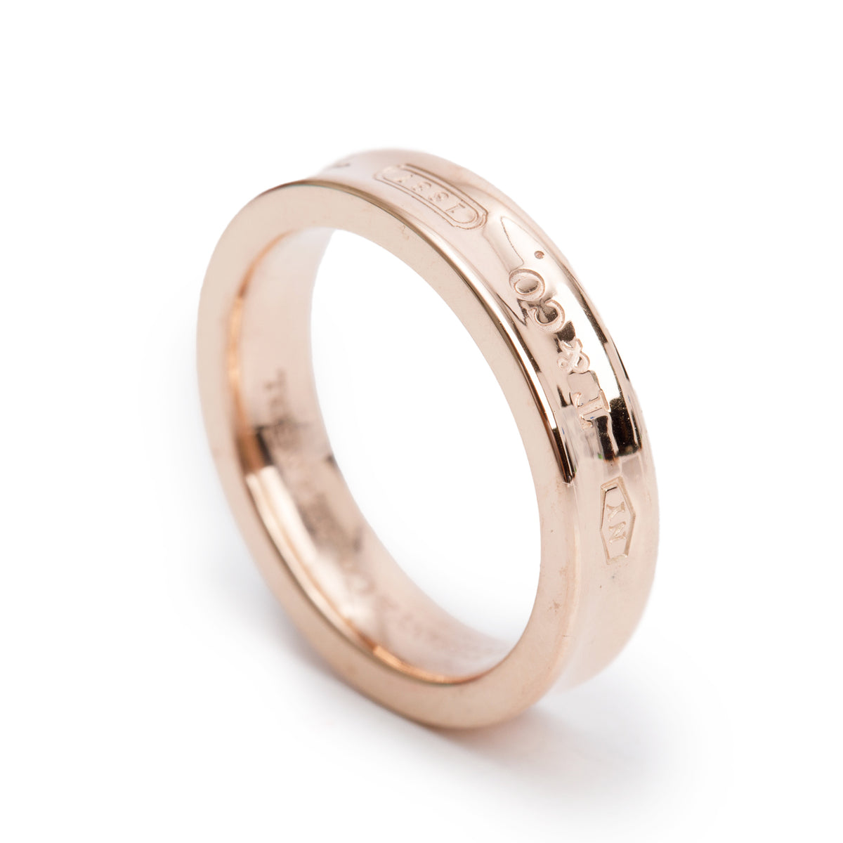 Tiffany & Co. Rubedo Metal 1837 Narrow Ring, Size 4.5