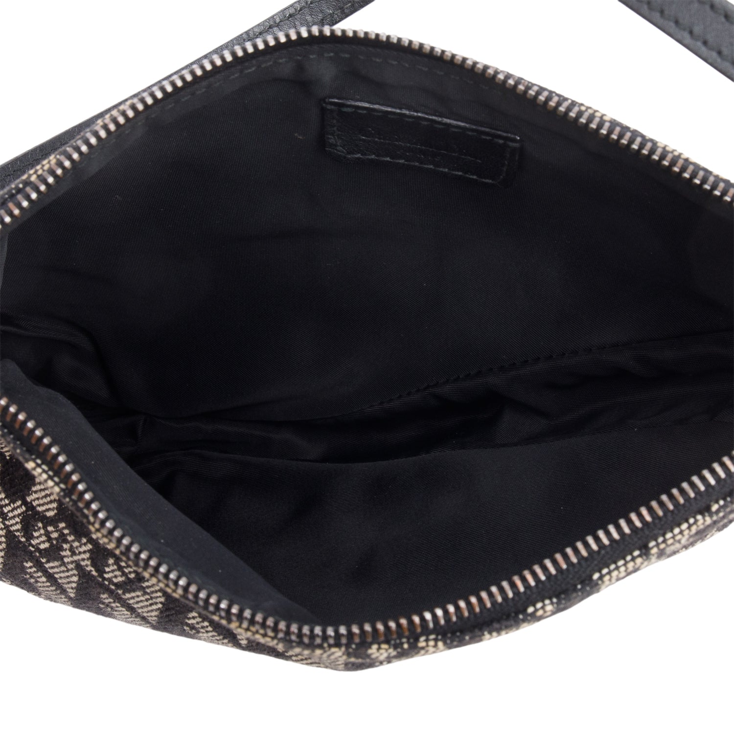 Christian Dior Black Diorissimo Saddle Pochette