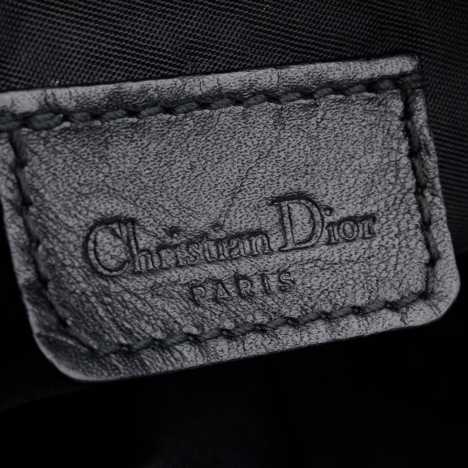 Christian Dior Black Diorissimo Saddle Pochette