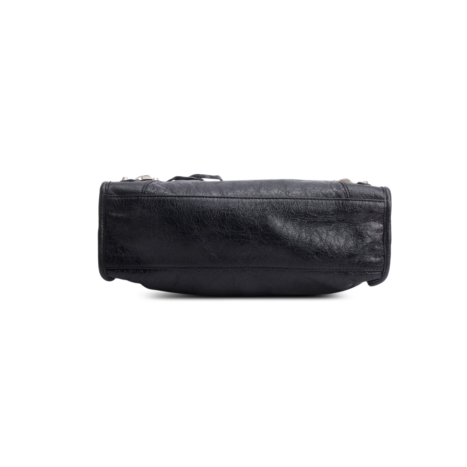 Balenciaga Black Agneau Le City Bag Small w/ Strap