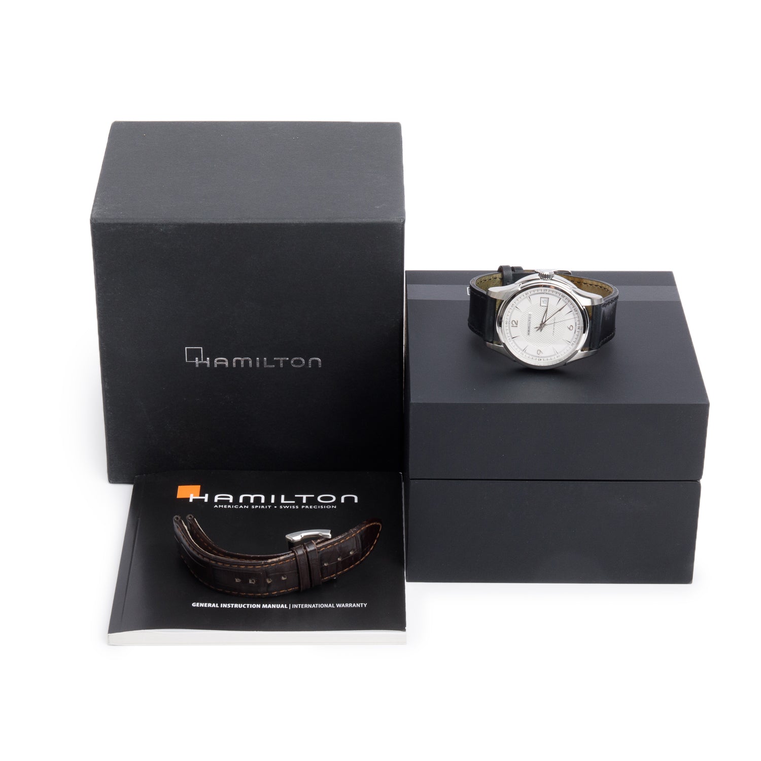 Hamilton Stainless Steel Jazzmaster Viewmatic 40 MM Automatic Watch H325151 w/ Box & Extra Strap