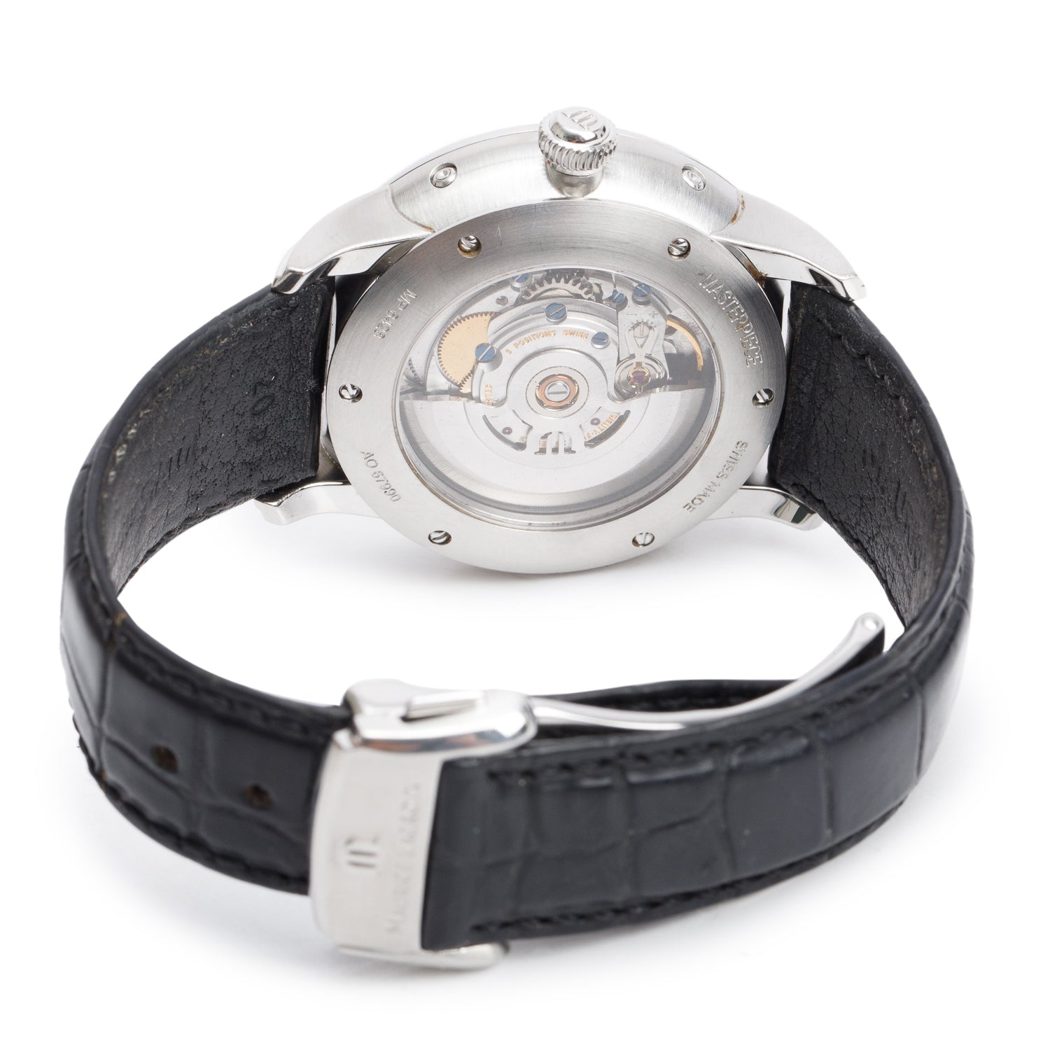 Maurice Lacroix Stainless Steel Masterpiece Phases de Lune 40 MM Automatic Watch w/ Box & Papers