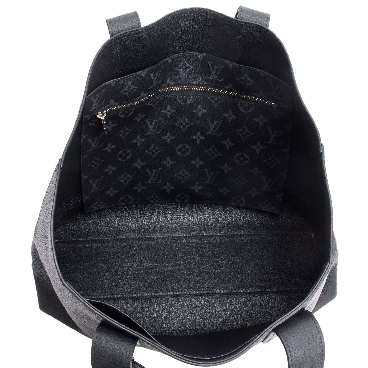 Louis Vuitton Black Taurillon Leather Cabas Voyage Tote