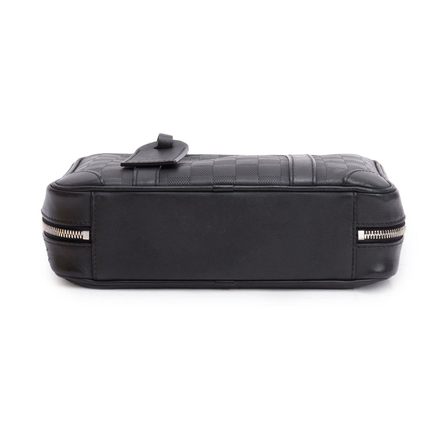 Louis Vuitton Black Damier Infini Calfskin Leather Sirius Messenger Bag w/ Box