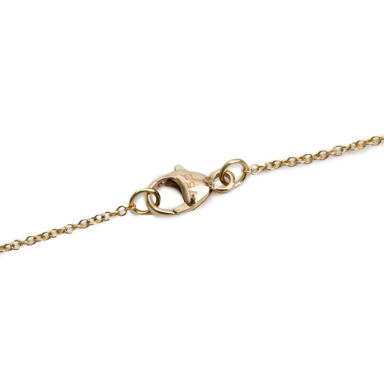 David Yurman 18k Yellow Gold Diamond Initial 'G' Charm Necklace
