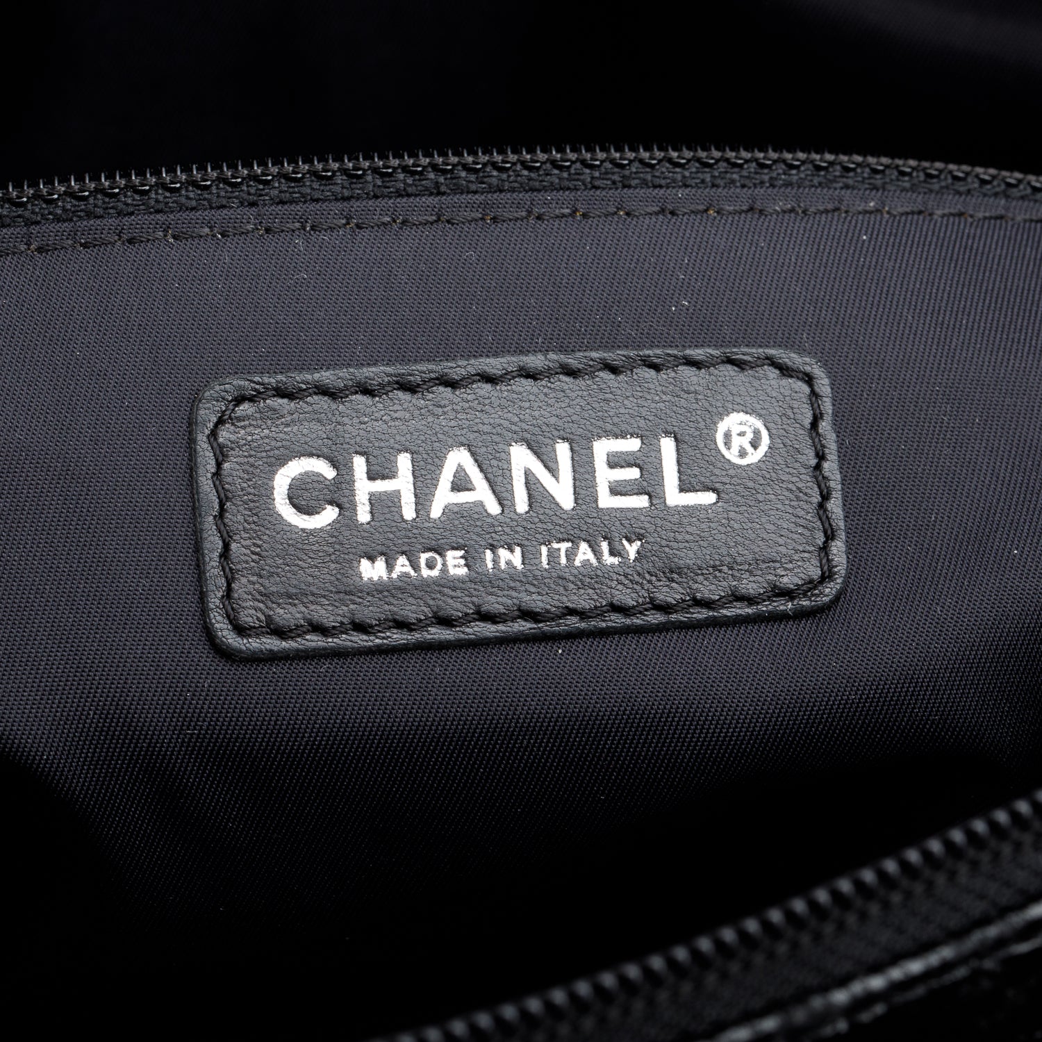 Chanel Black Quilted Coated Canvas Large Paris Biarritz Tote w/ Pouch