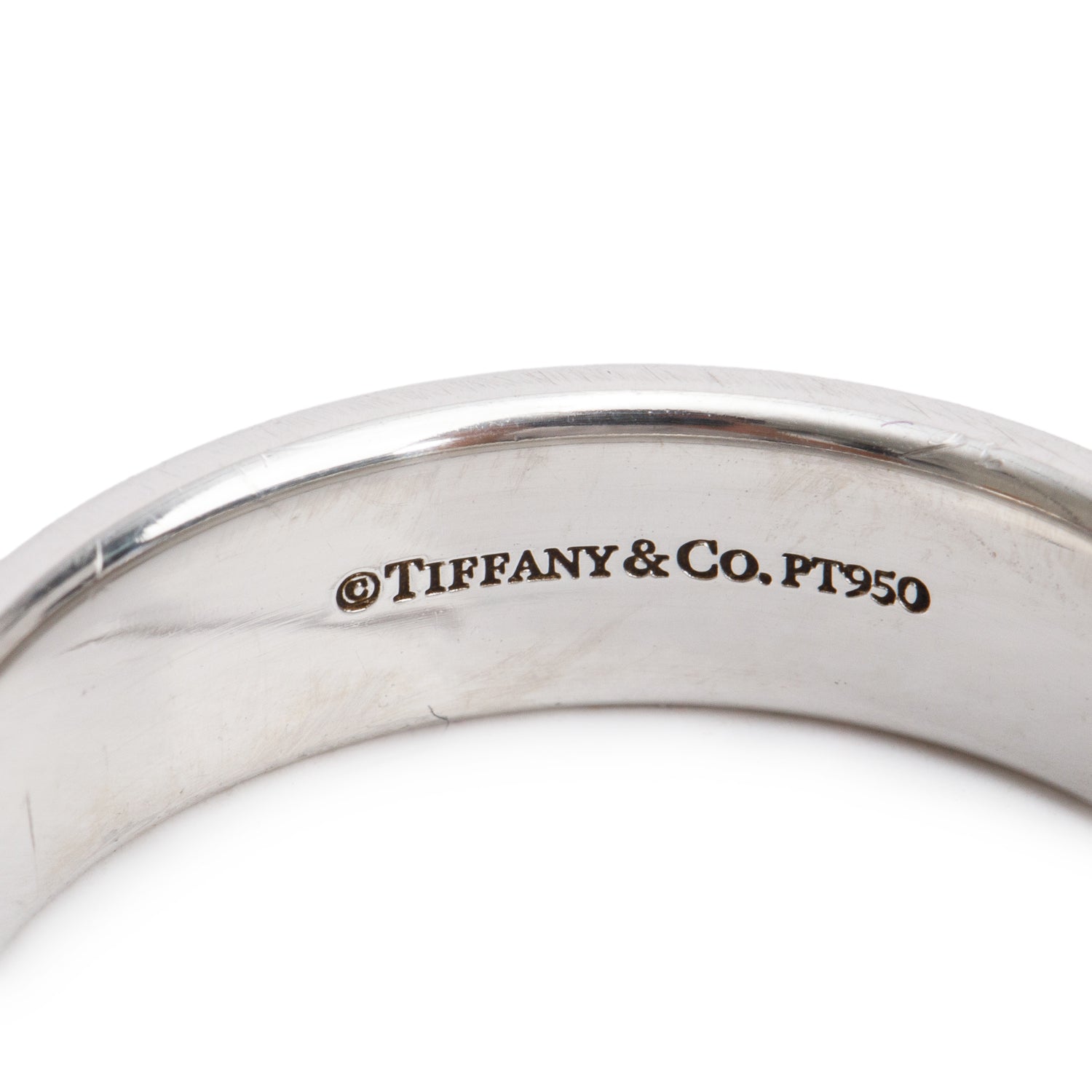 Tiffany & Co. Platinum 6 MM Wedding Band Ring, Size 11.5