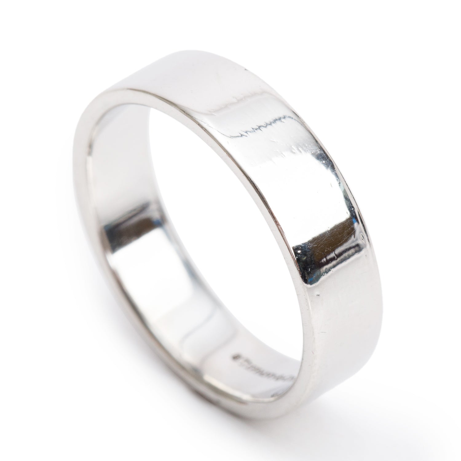 Tiffany & Co. Platinum 6 MM Wedding Band Ring, Size 11.5