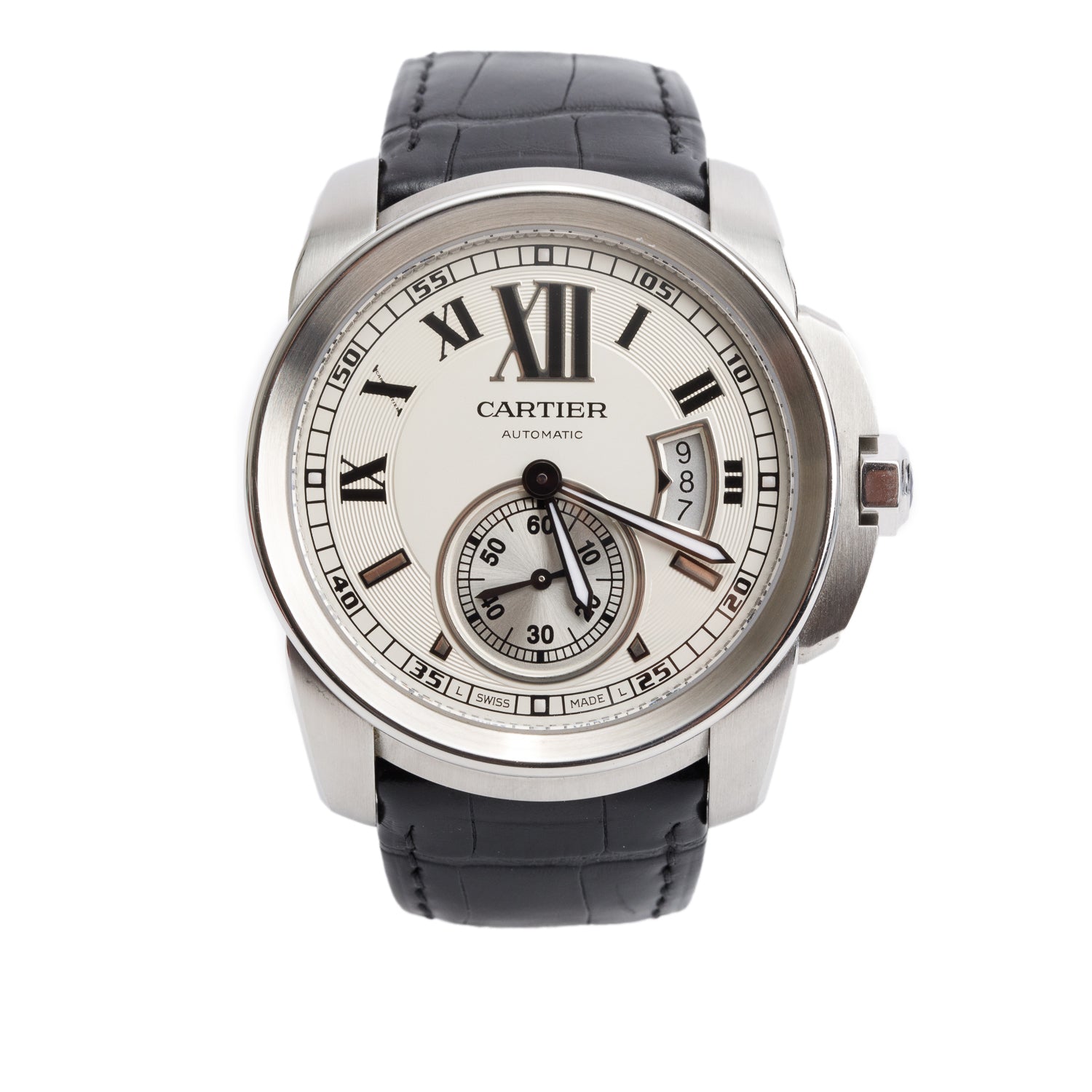 Cartier Stainless Steel Calibre de Cartier 42 MM Automatic Watch 3389 w/ Box
