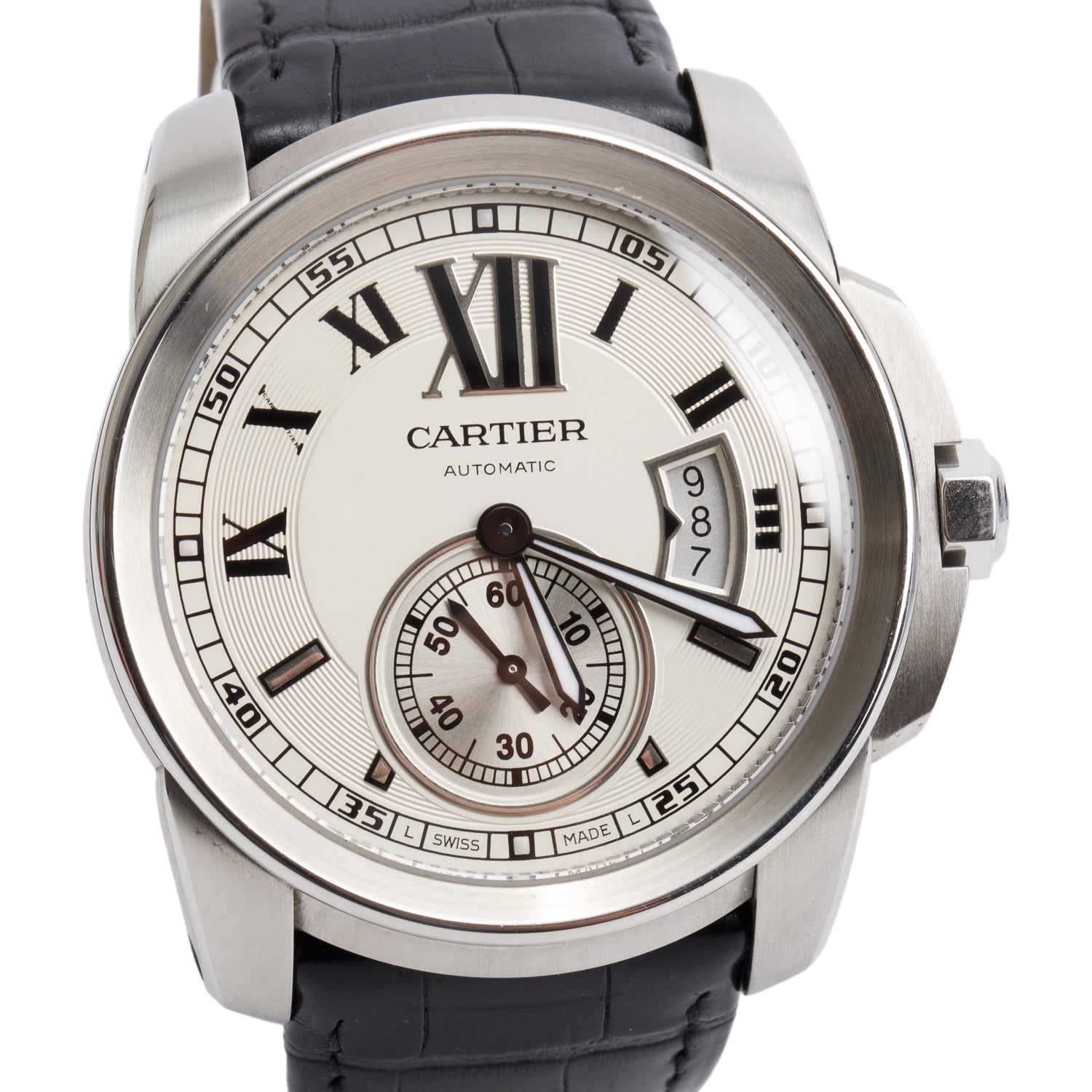 Cartier Stainless Steel Calibre de Cartier 42 MM Automatic Watch 3389 w/ Box