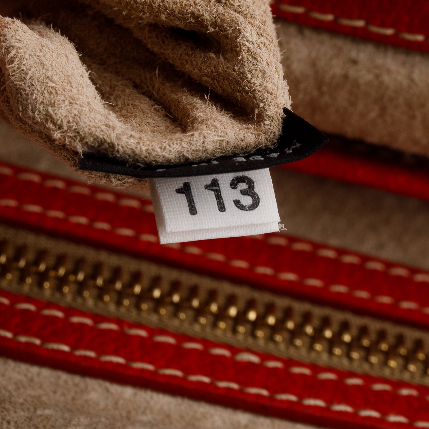 Prada Neutral Canvas Red Leather Trim Frame Tote