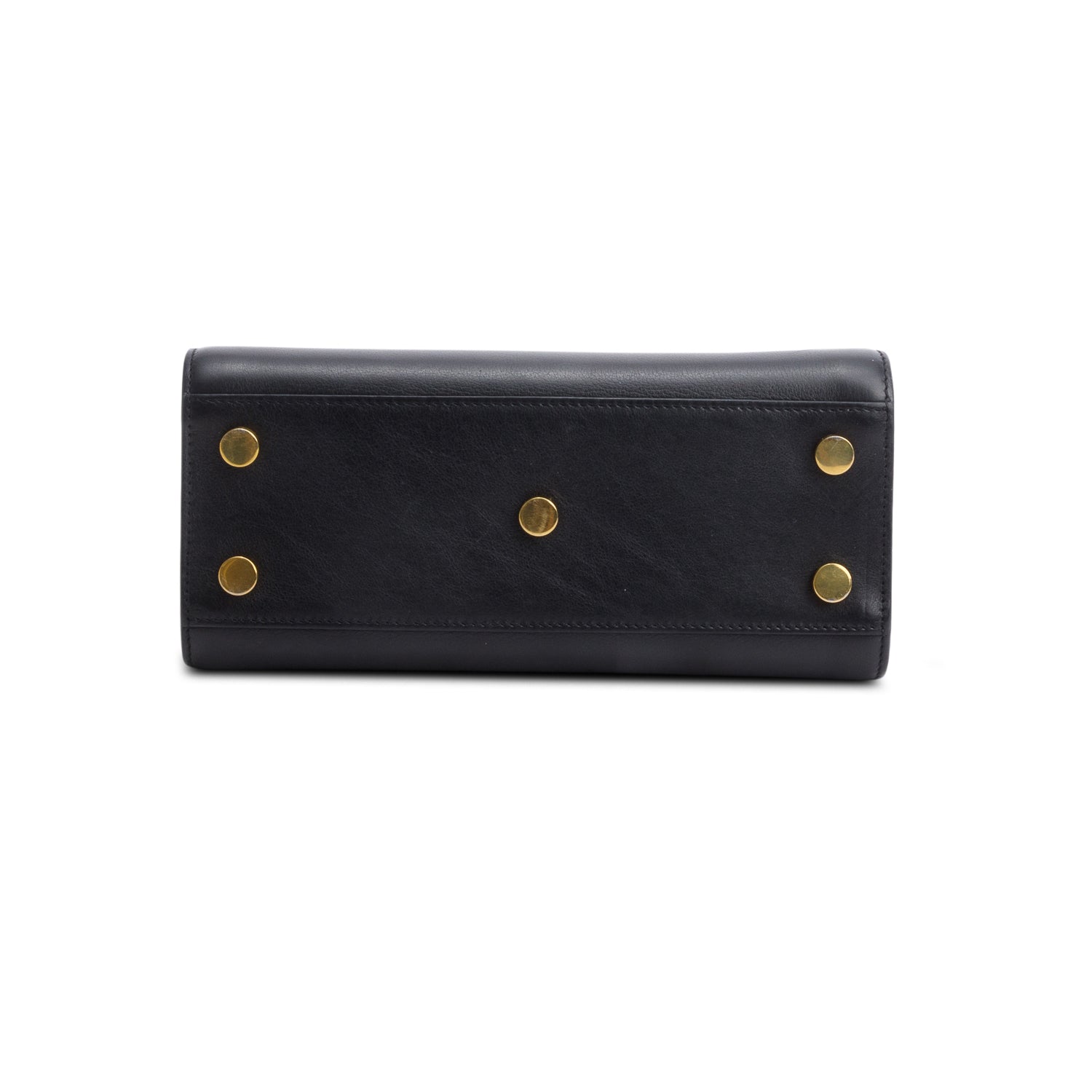 Saint Laurent Black Calfskin Leather Nano Sac De Jour w/ Strap