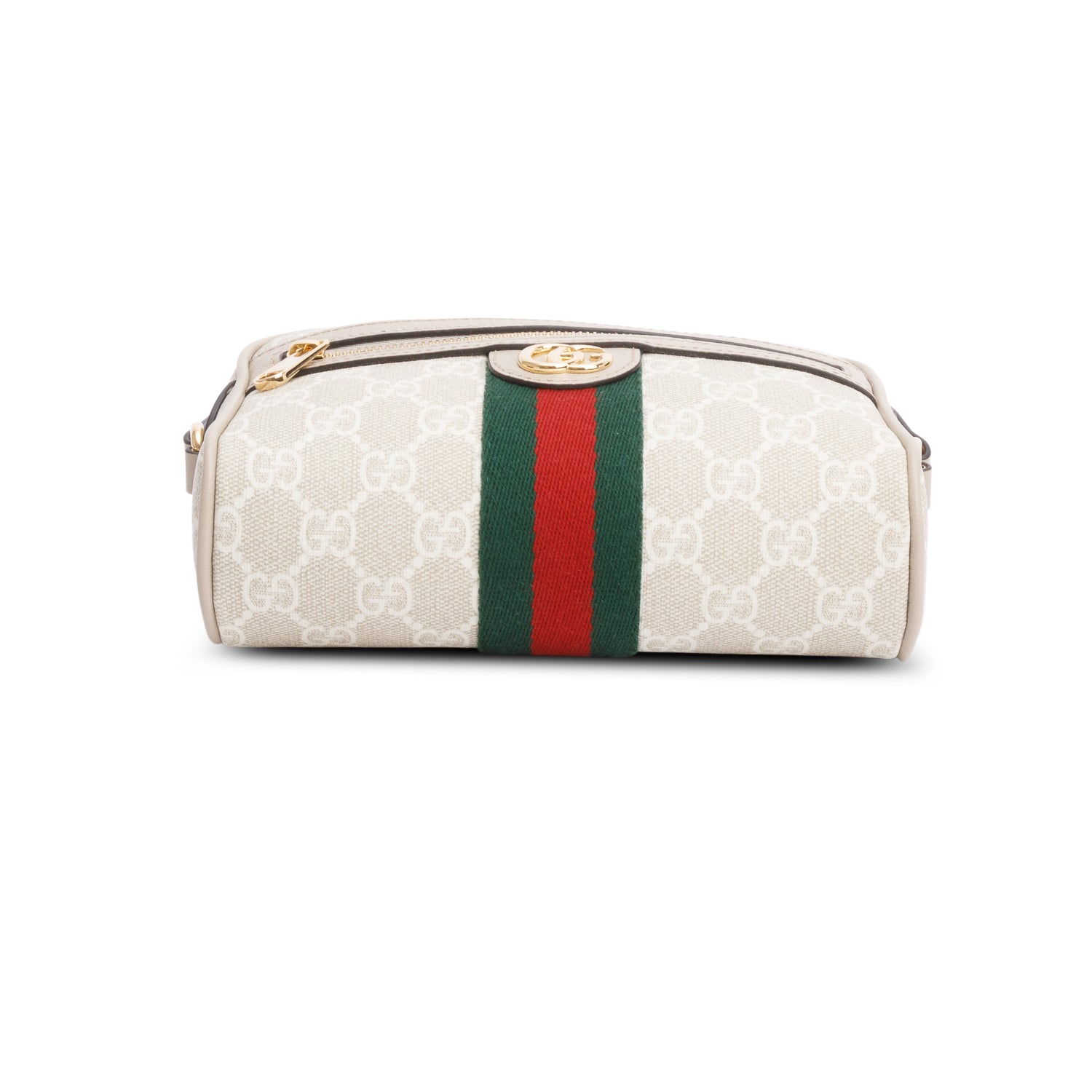Gucci Beige GG Supreme Web Mini Ophidia Crossbody Bag w/ Box