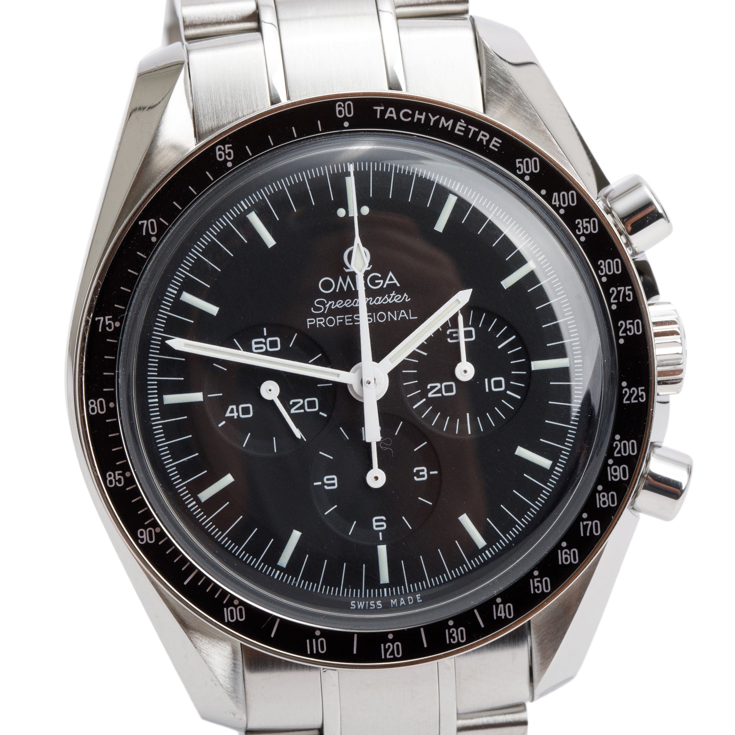 Omega Stainless Steel Speedmaster Moonwatch Professional 42 MM Manual Watch w/ Box & Papers